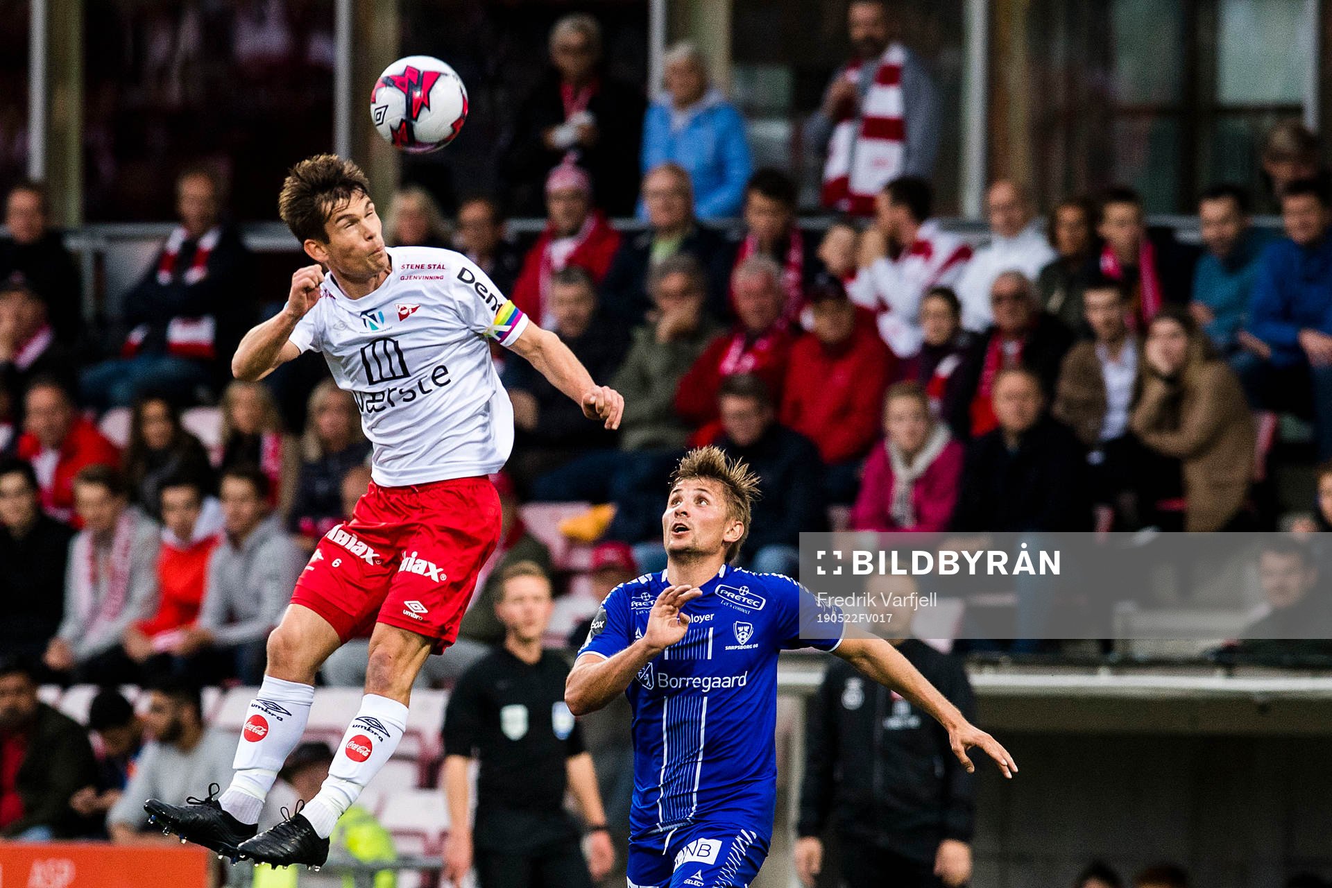 Eirik Mæland of FFK and Steffen Lie Skålevik of Sarpsborg