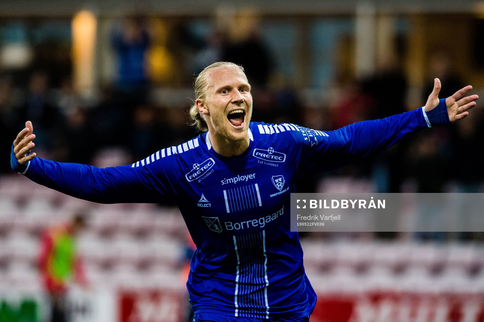 Lars-Jörgen Salvesen of Sarpsborg 08 celebrates