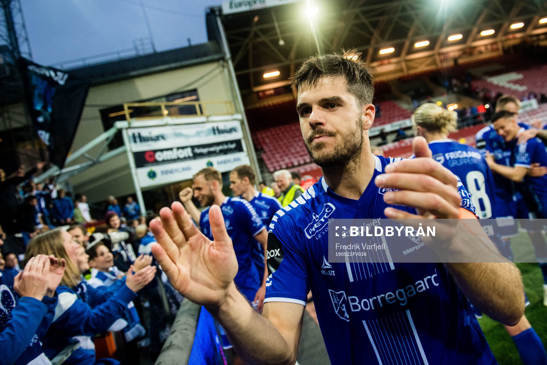 Joachim Thomassen of Sarpsborg 08 celebrates
