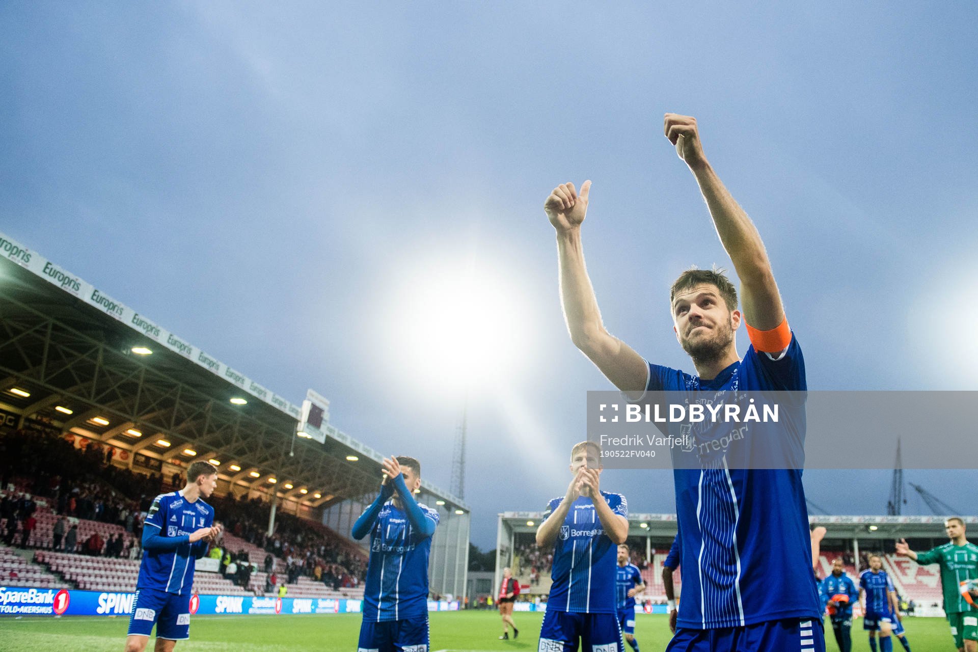Joachim Thomassen of Sarpsborg 08 celebrates