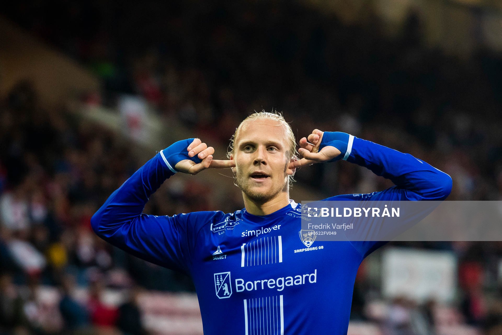 Lars-Jørgen Salvesen of Sarpsborg 08 celebrates