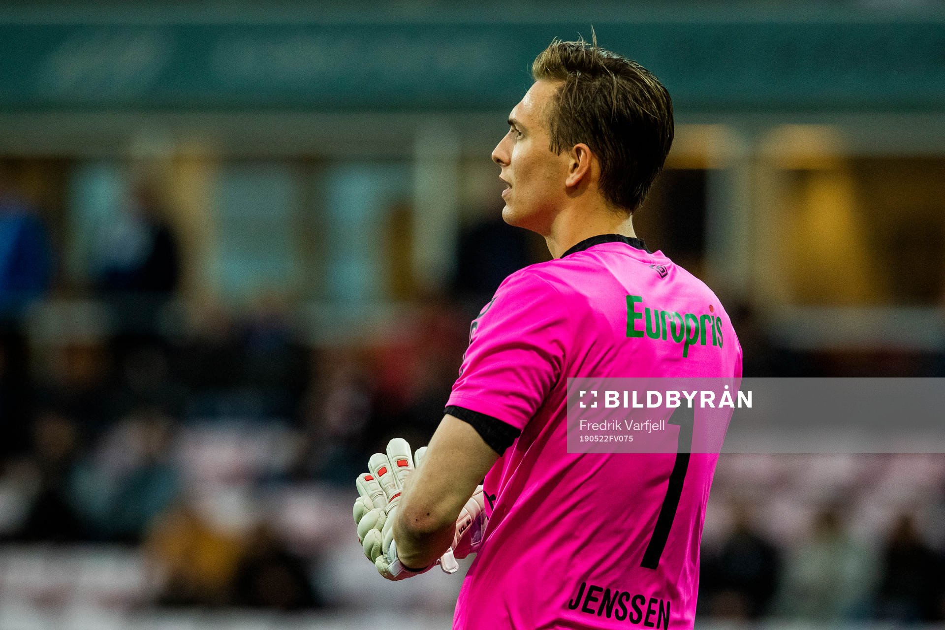 Goalkeeper Håvar Grøntvedt Jensen of FFK during the cup match between FFK and Sarpsborg 08 on May 22, 2019 in Fredrikstad. 