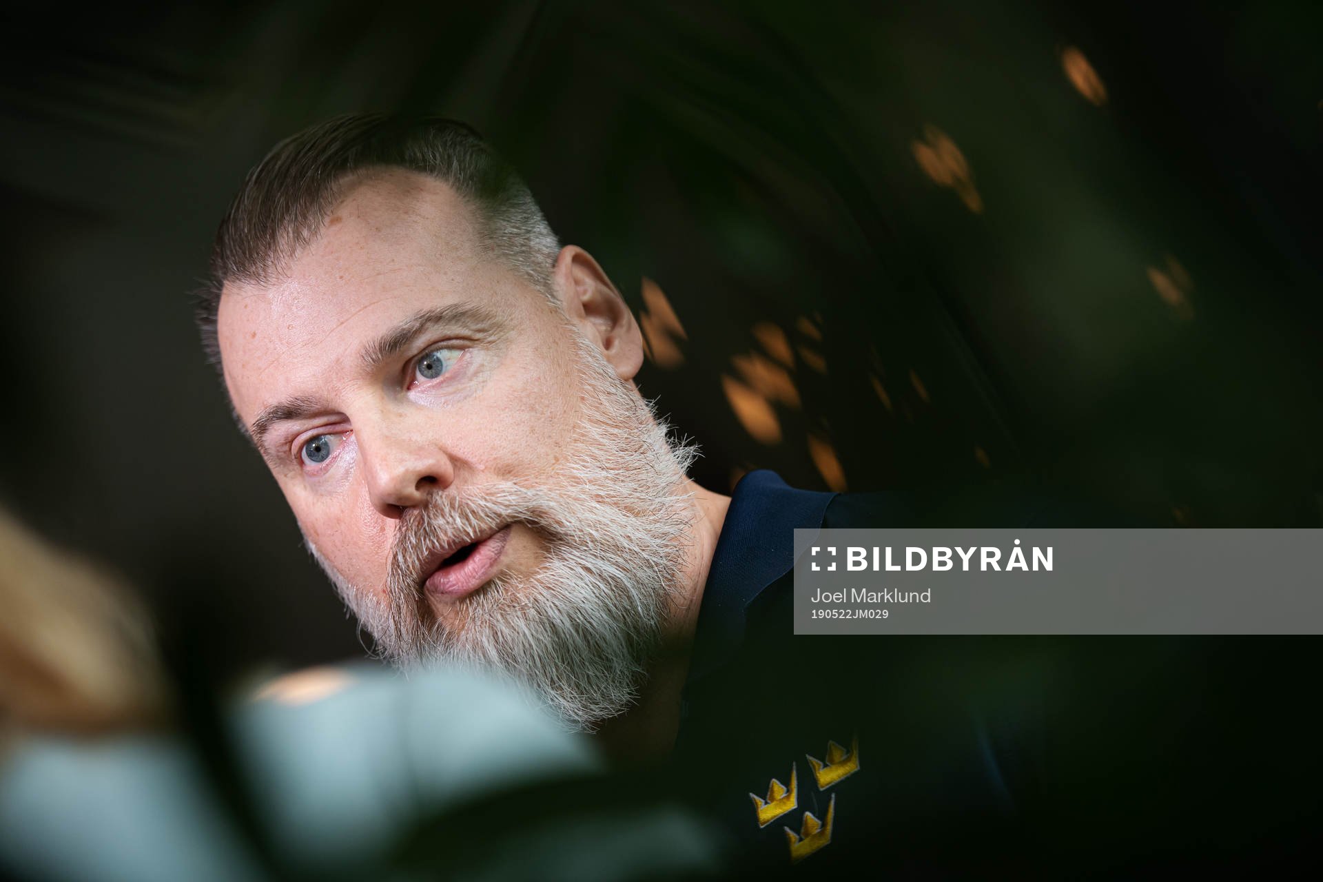 Head coach Rikard Grönborg of team Sweden at a press event