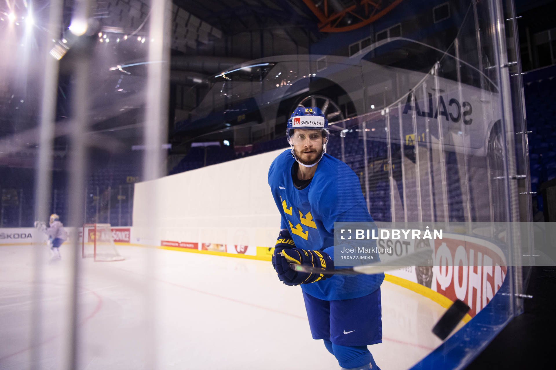 Oliver Ekman Larsson of team Sweden at a practice session