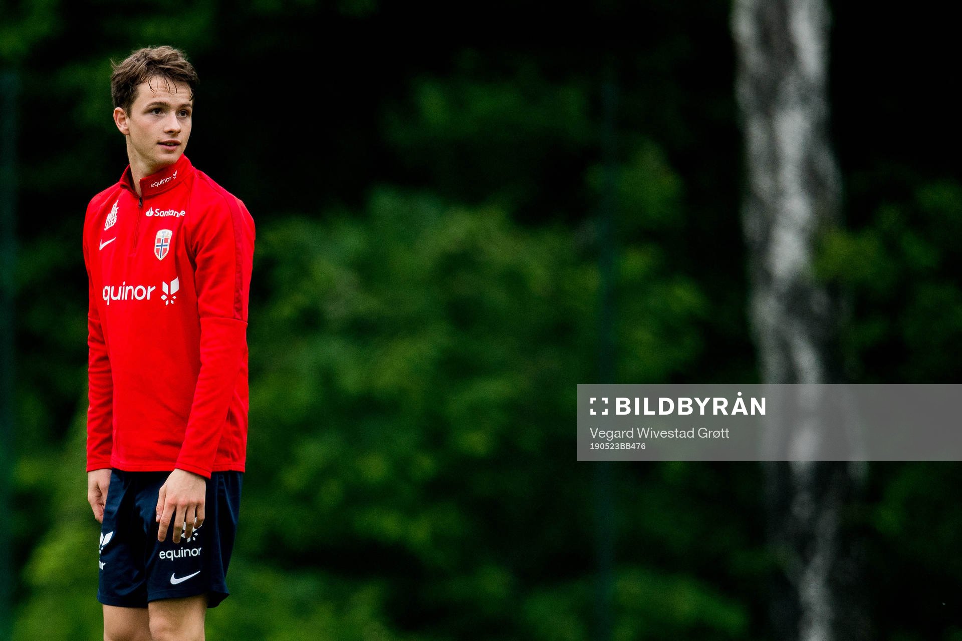 Håkon Evjen of Norway during a training session ahead of the 2019 FIFA U-20 World Cup on May 23, 2019 in Lodz.