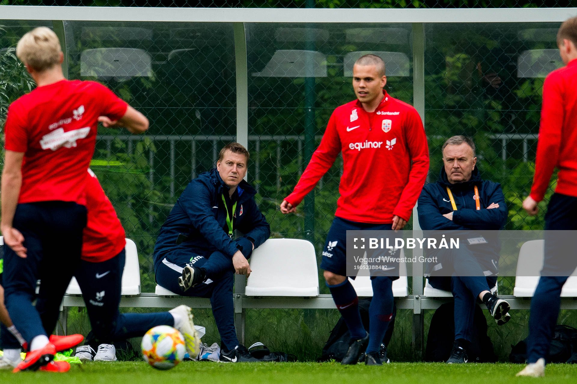 Leif Gunnar Smerud, U21 coach of Norway, and Truls Dæhli