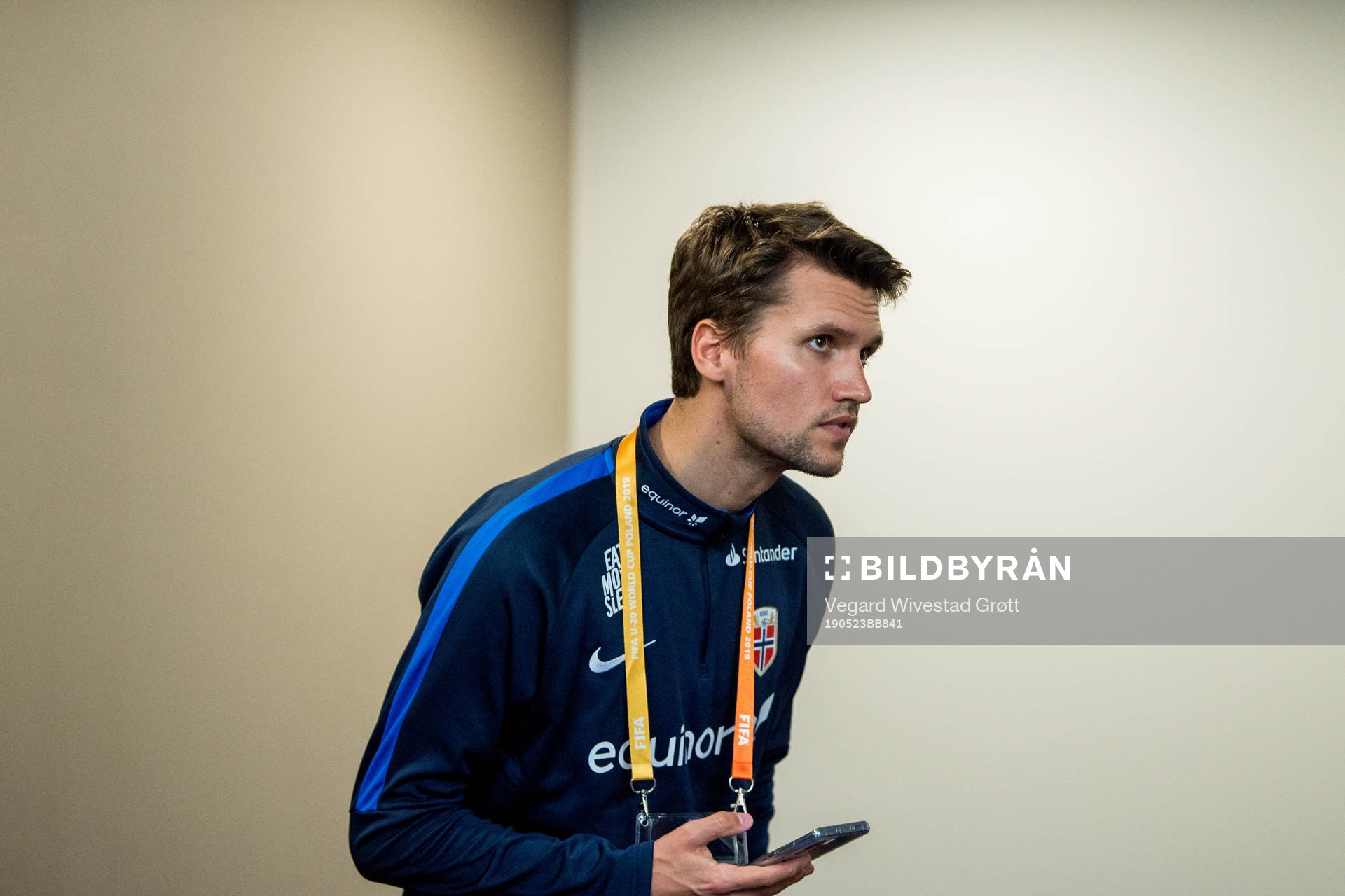 Mats Theie Bretvik, media officer of Norway