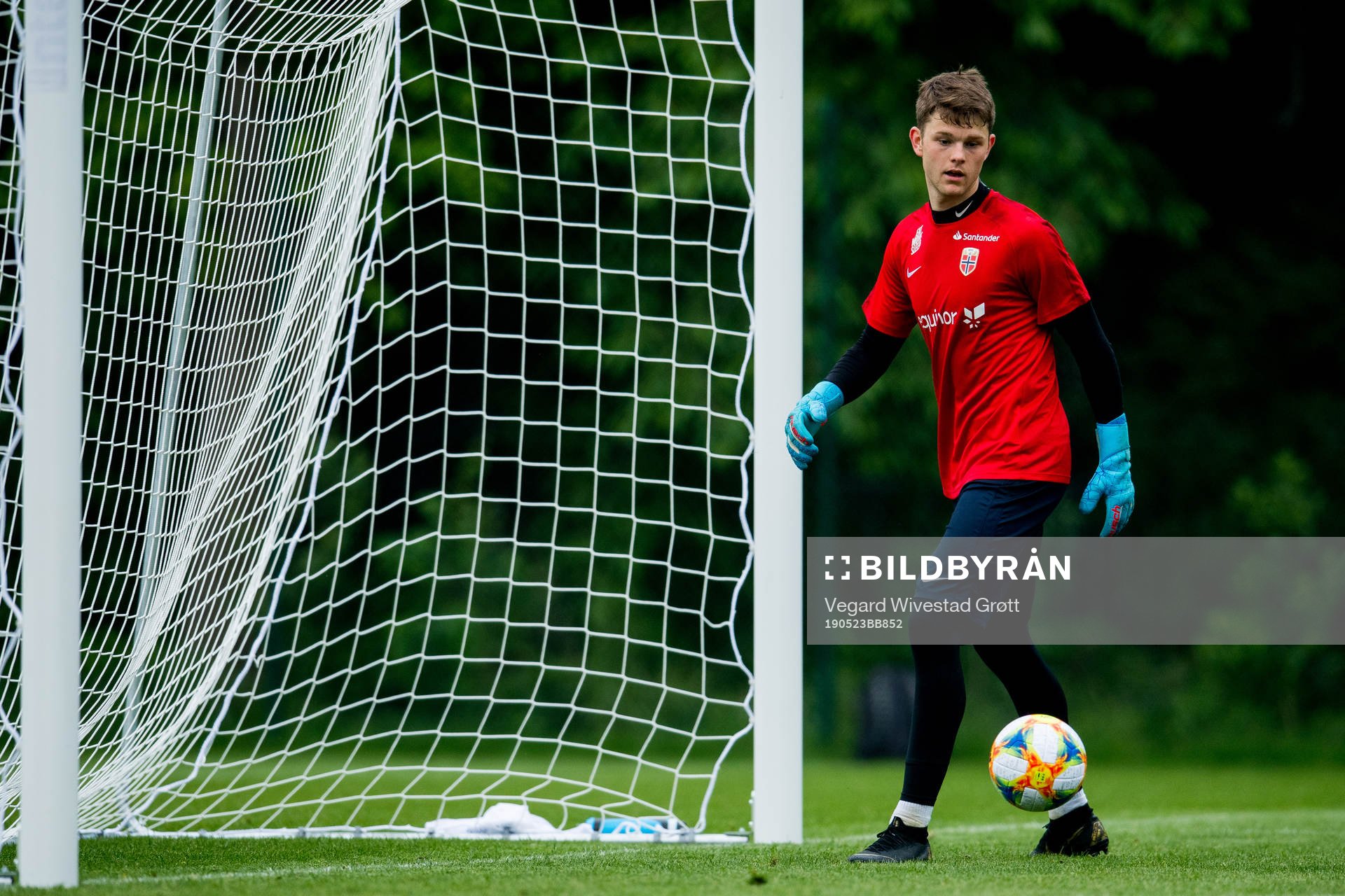 Goalkeeper Erik Arnebrott of Norway