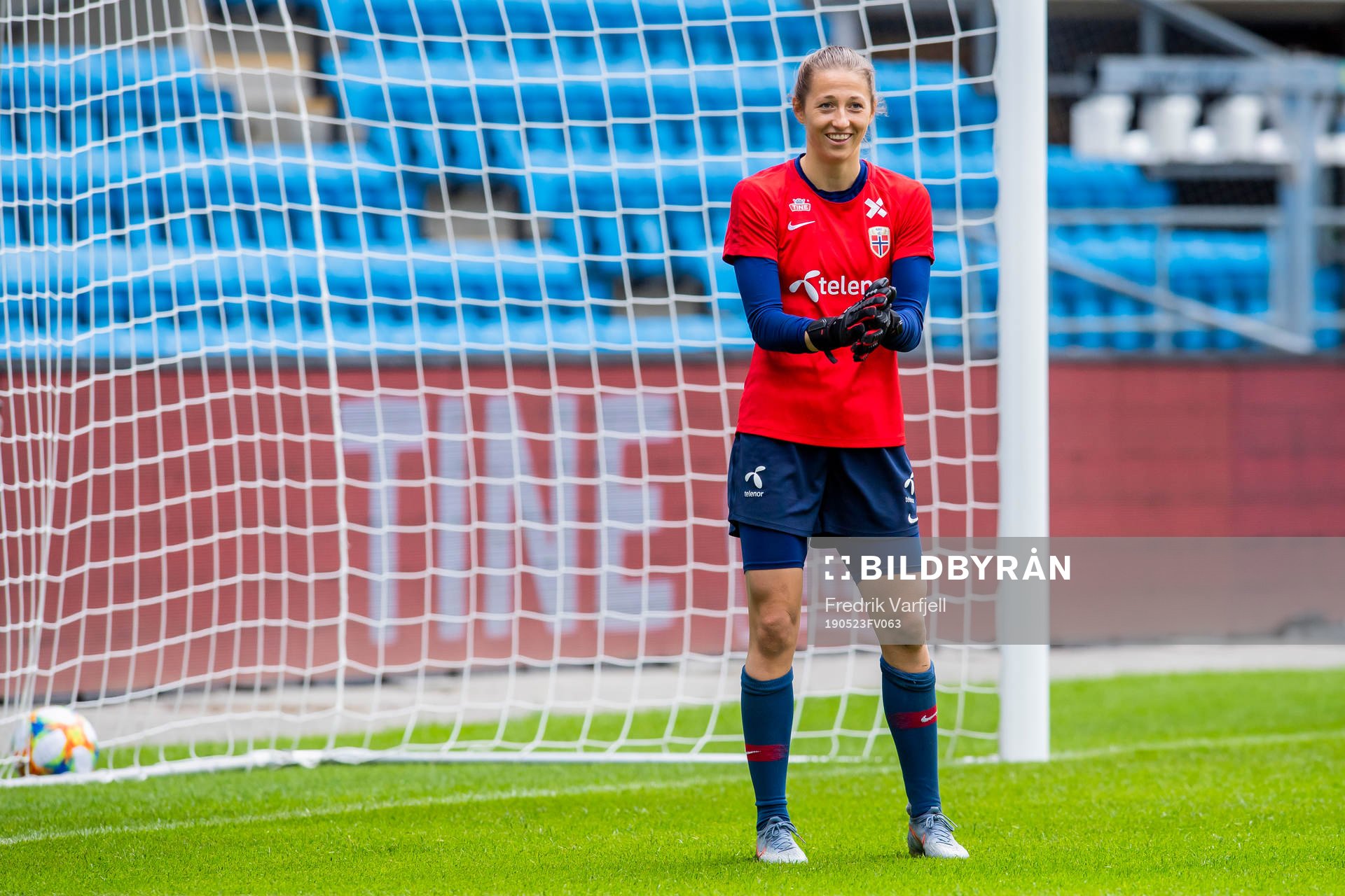 Goalkeeper Cecilie Hauståker Fiskerstrand of Norway