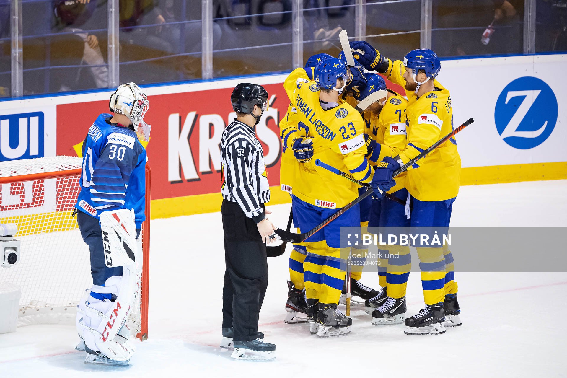 Oliver Ekman Larsson, Patric Hörnqvist and Adam Larsson of