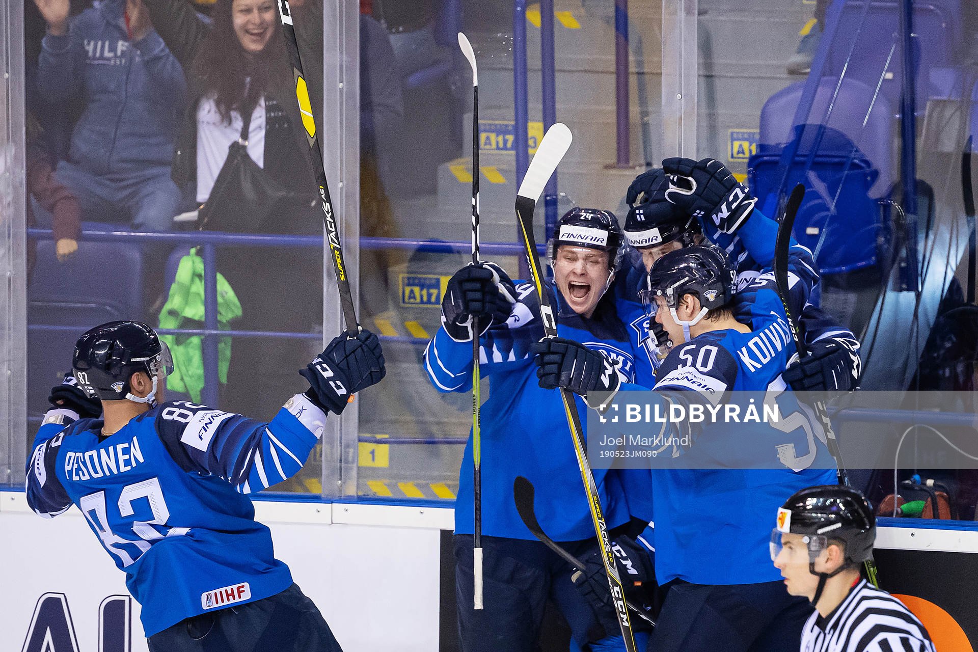 Harri Pesonen, Kaapo Kakko, Jani Hakanpää and Miika