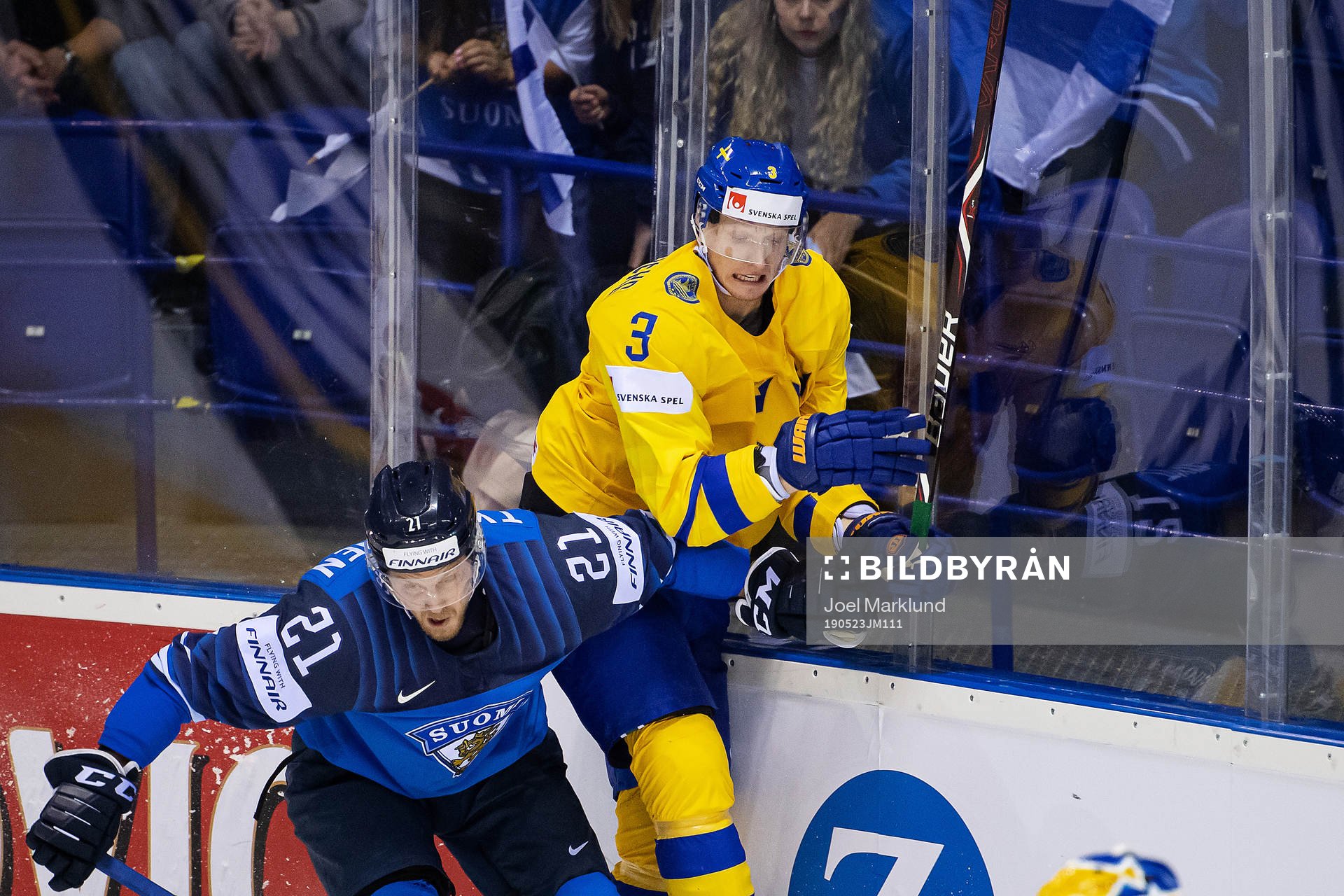 Juhani Tyrväinen of Finland and John Klingberg of Sweden