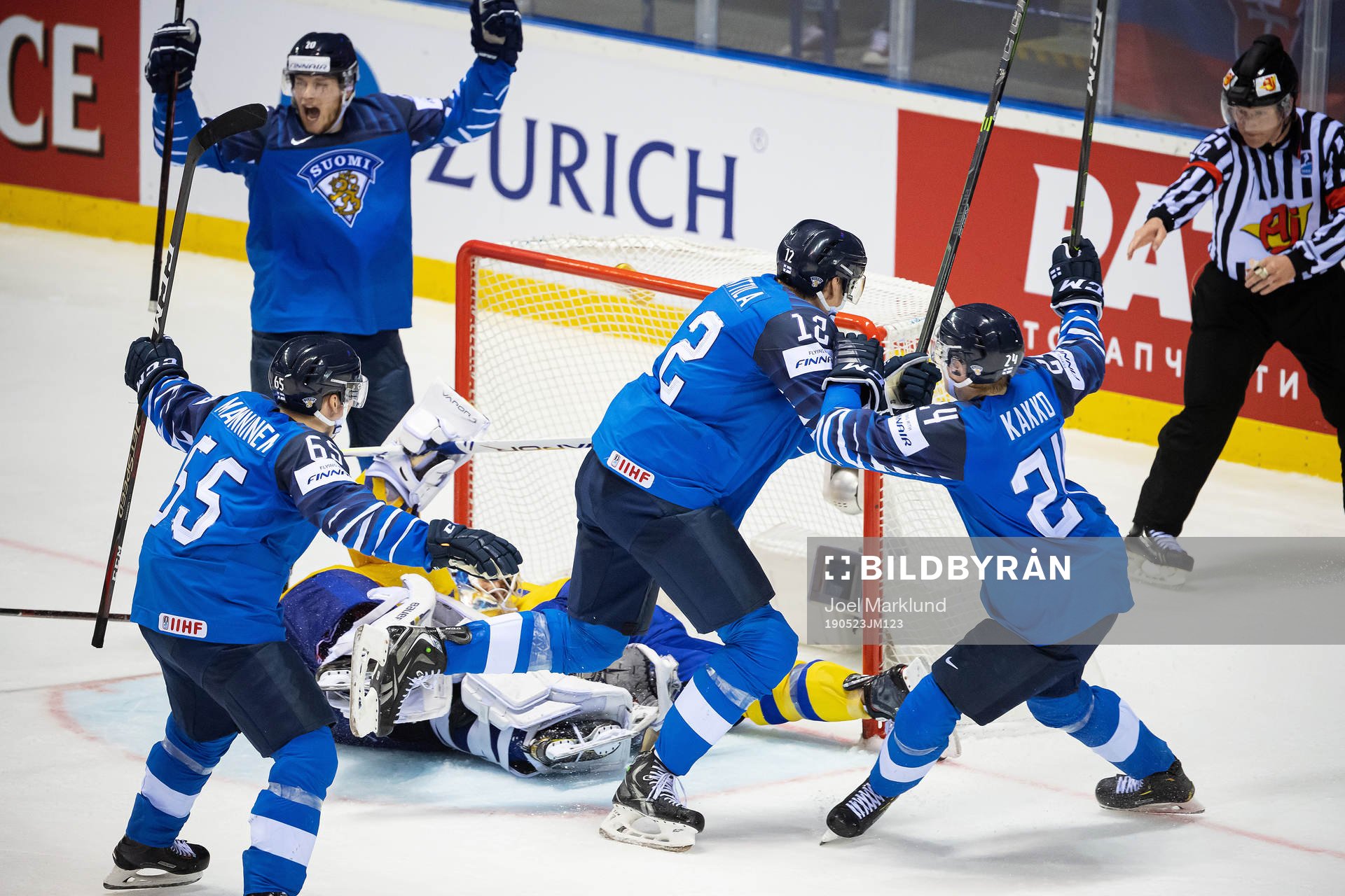 Marko Anttila of Finland celebrates