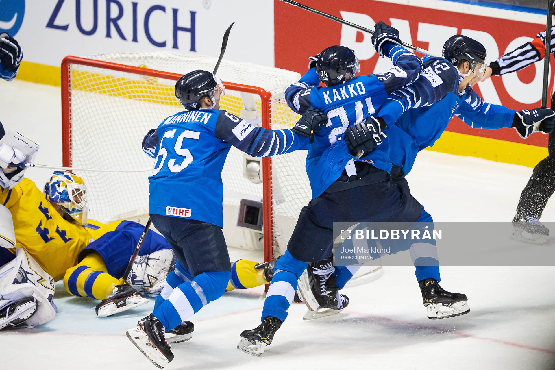 Marko Anttila of Finland celebrates