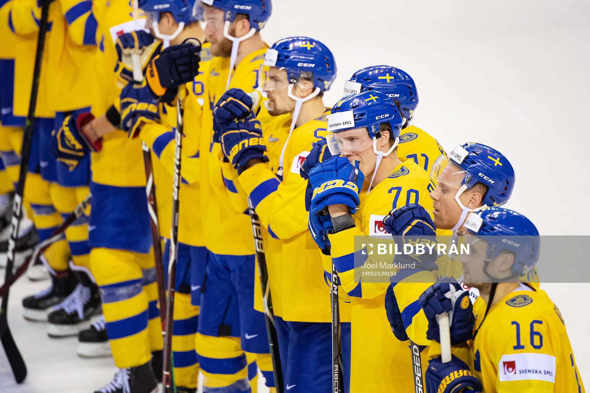 Dennis Rasmussen of Sweden looks dejected