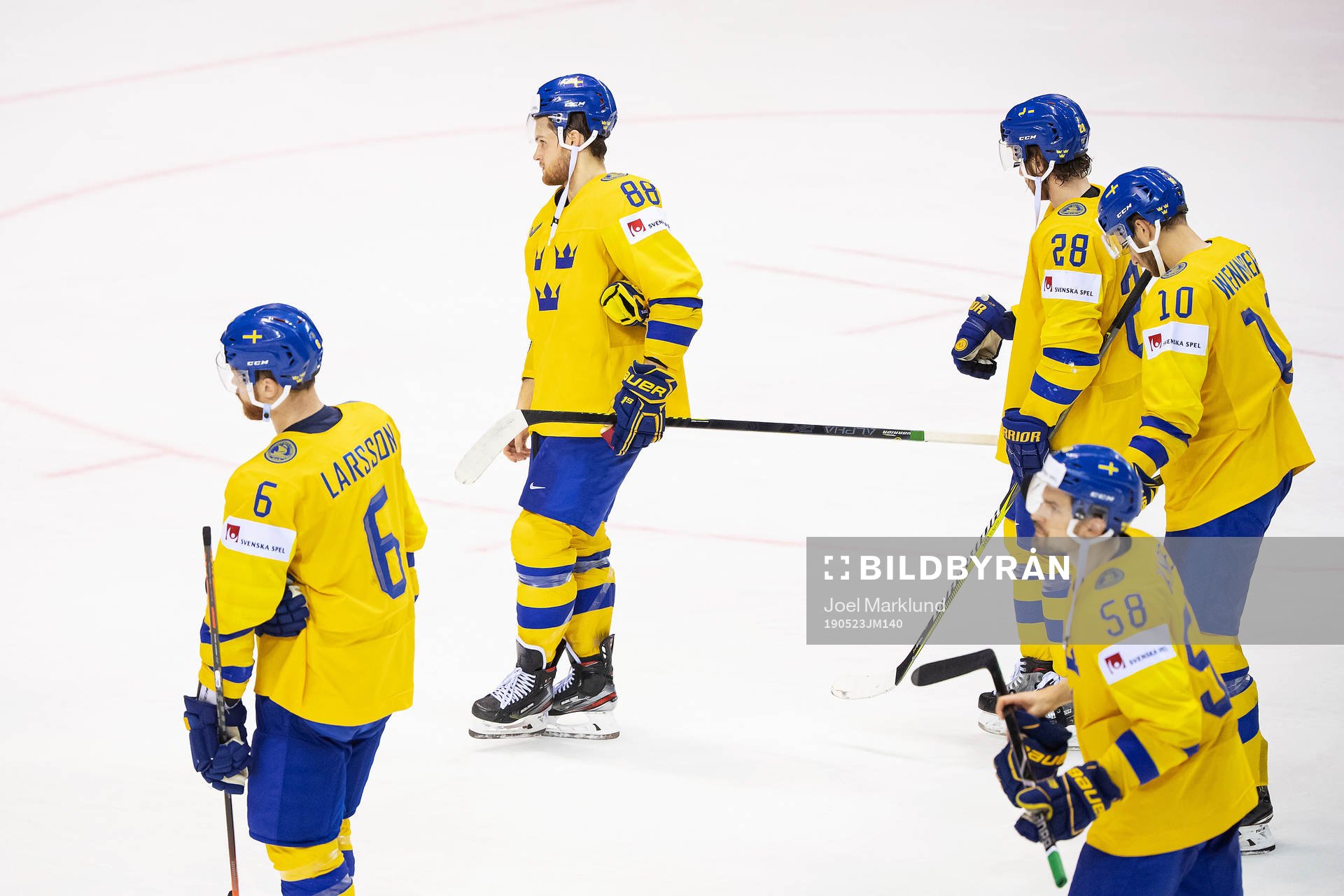 Adam Larsson, William Nylander, Elias Lindholm and