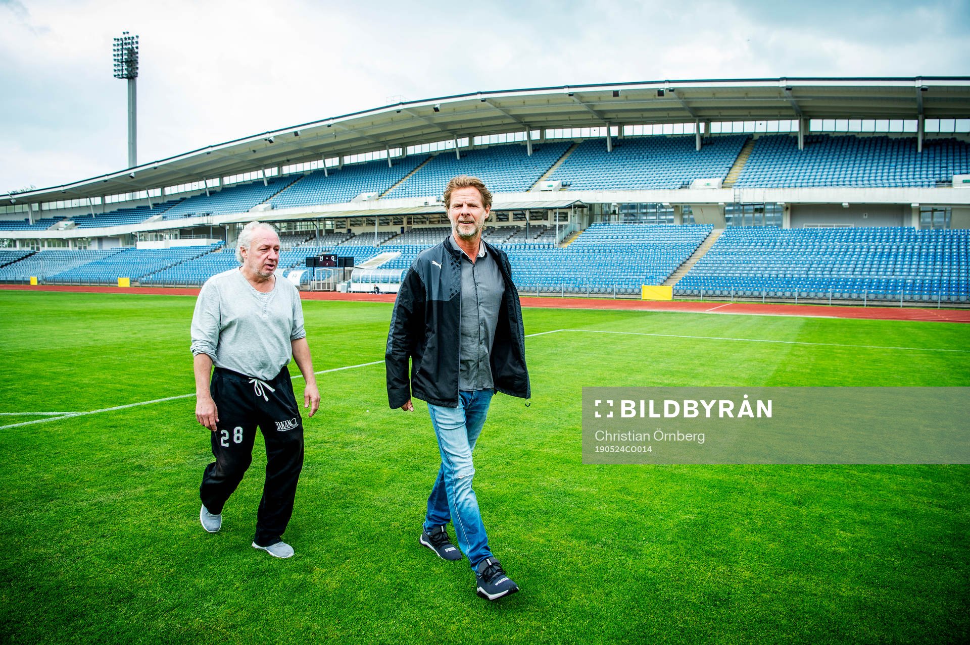 De tidigare fotbollsspelarna Jan-Olov Kindvall och Robert