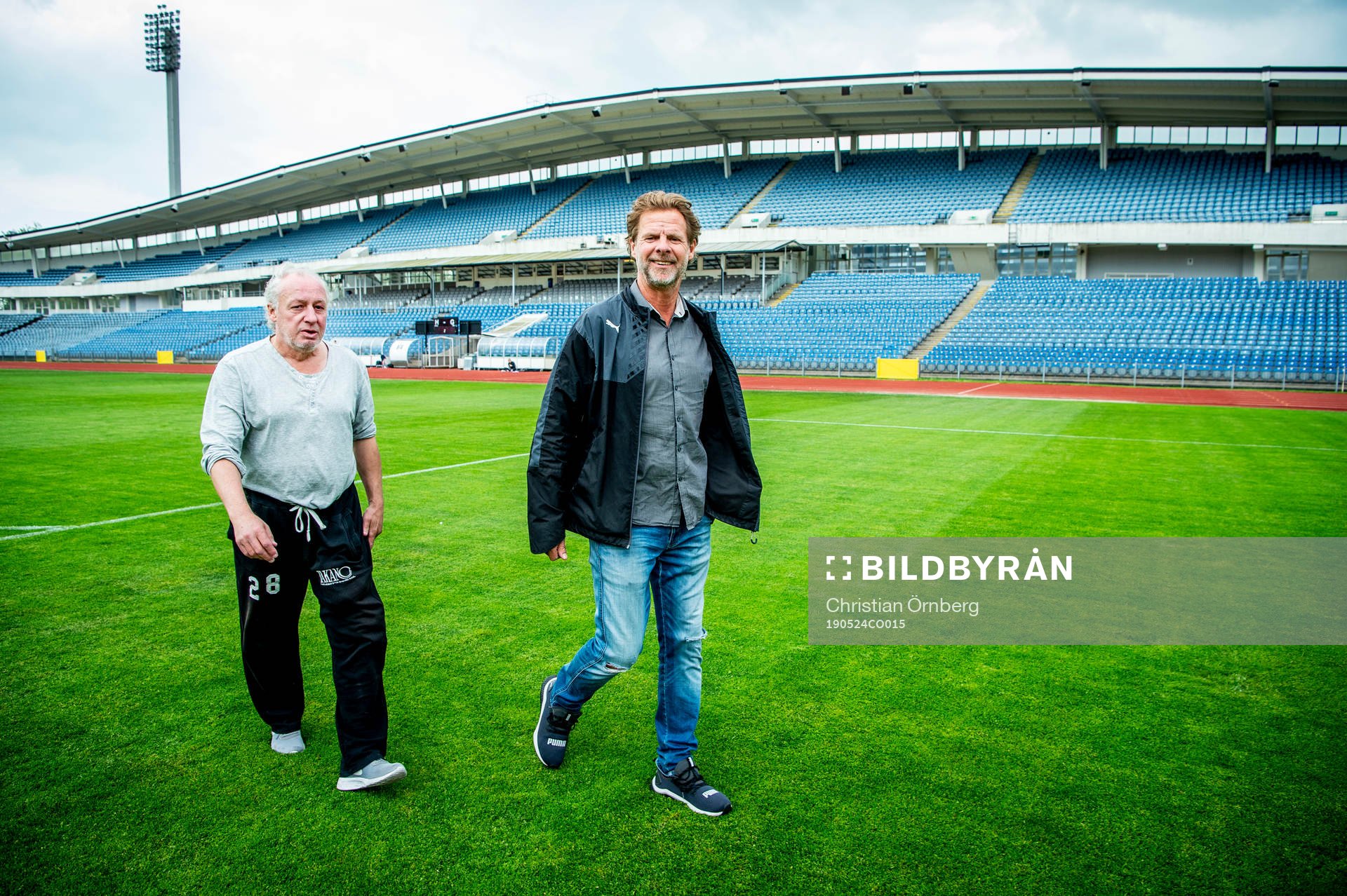 De tidigare fotbollsspelarna Jan-Olov Kindvall och Robert