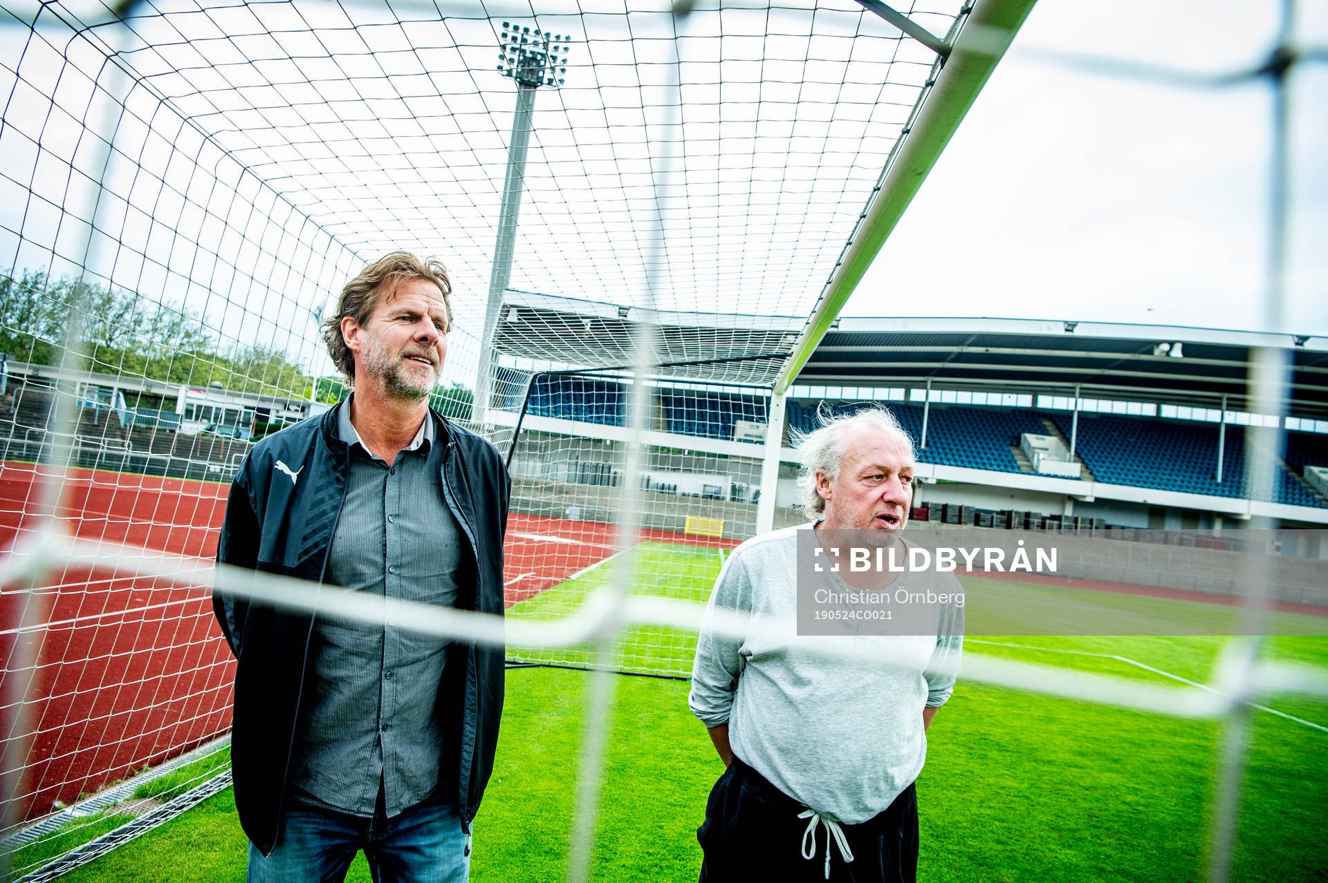 De tidigare fotbollsspelarna Jan-Olov Kindvall och Robert