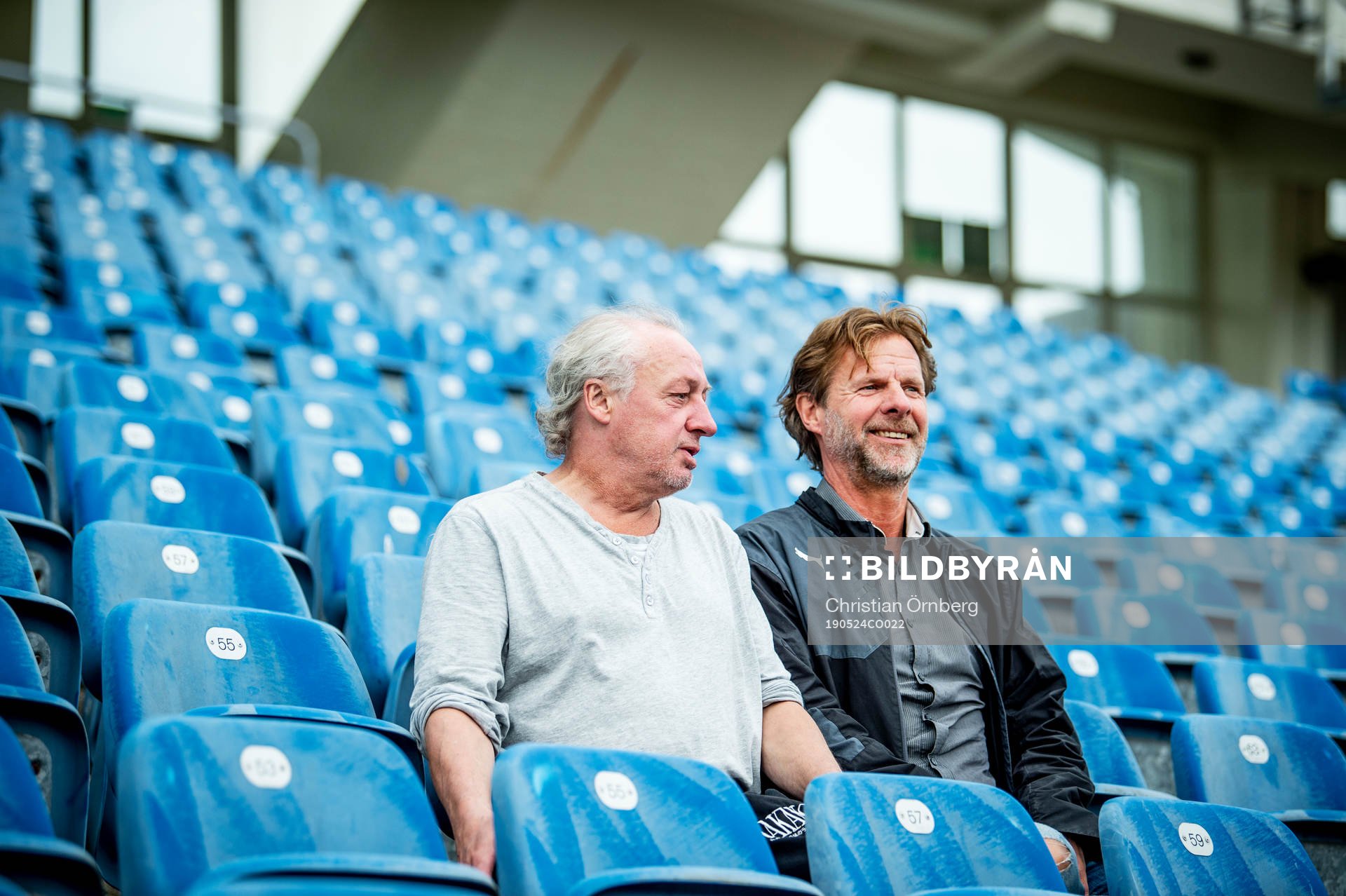 De tidigare fotbollsspelarna Jan-Olov Kindvall och Robert