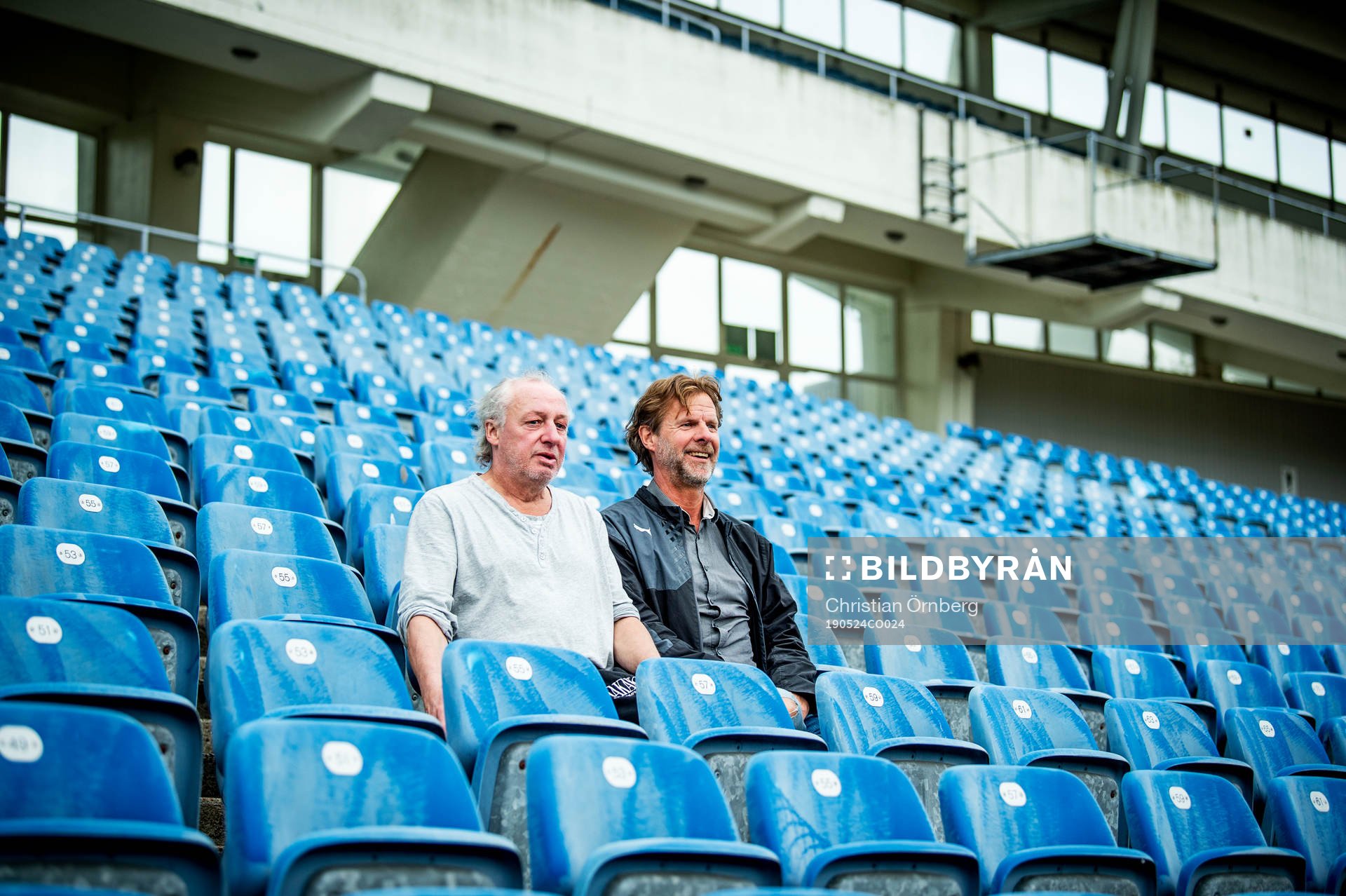 De tidigare fotbollsspelarna Jan-Olov Kindvall och Robert