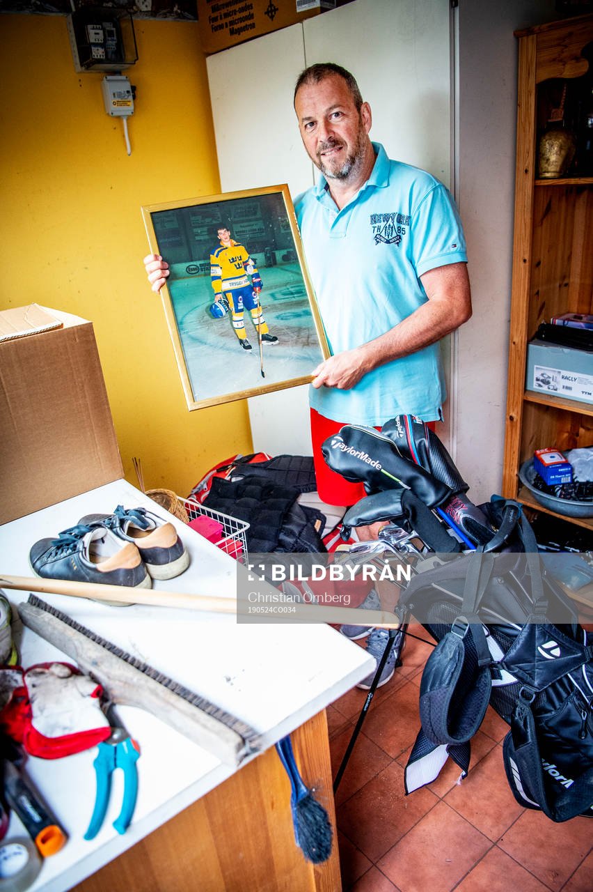 Robert Burakovsky hemma i villans garage i Bunkeflostrand
