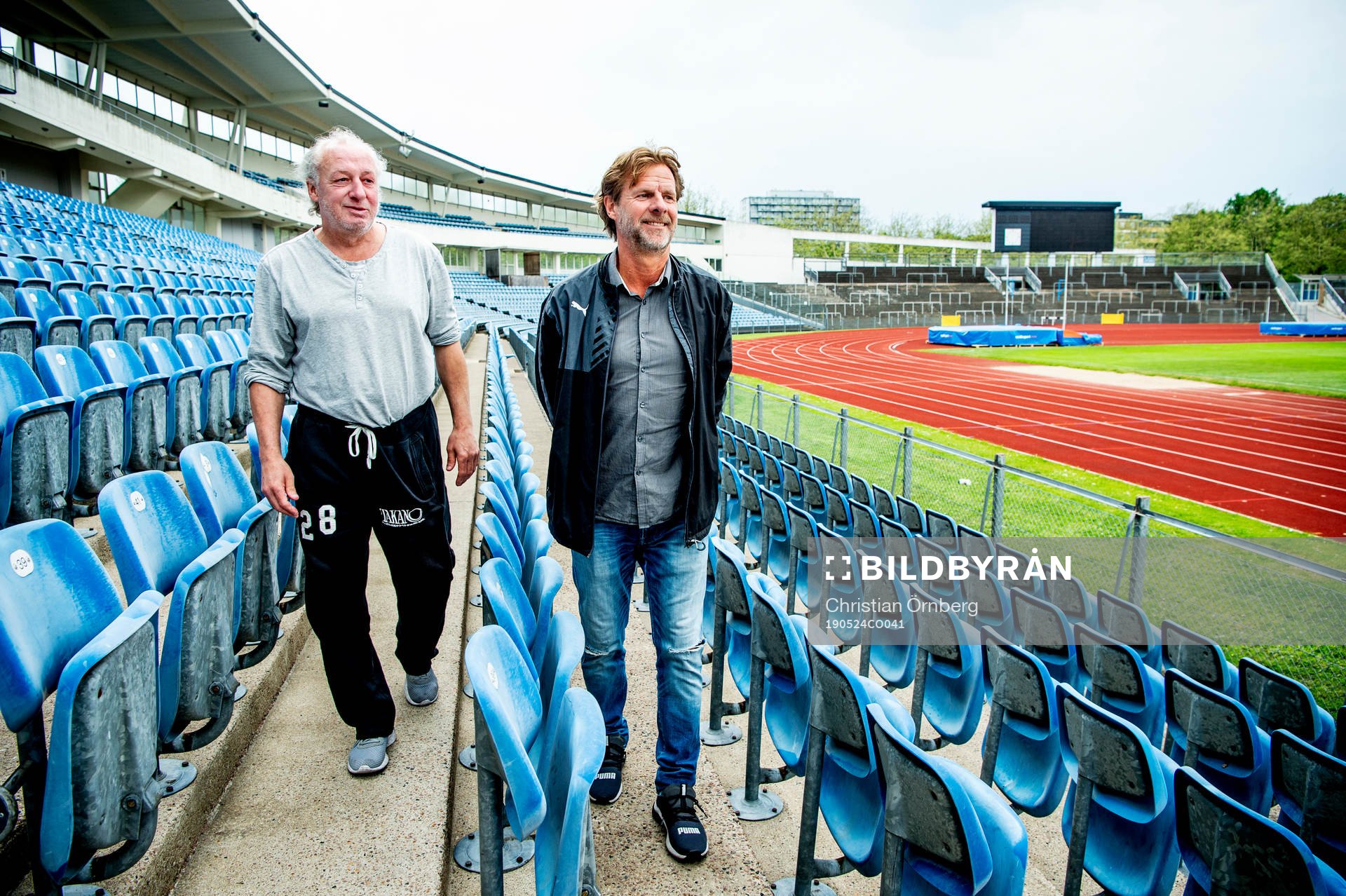 De tidigare fotbollsspelarna Jan-Olov Kindvall och Robert