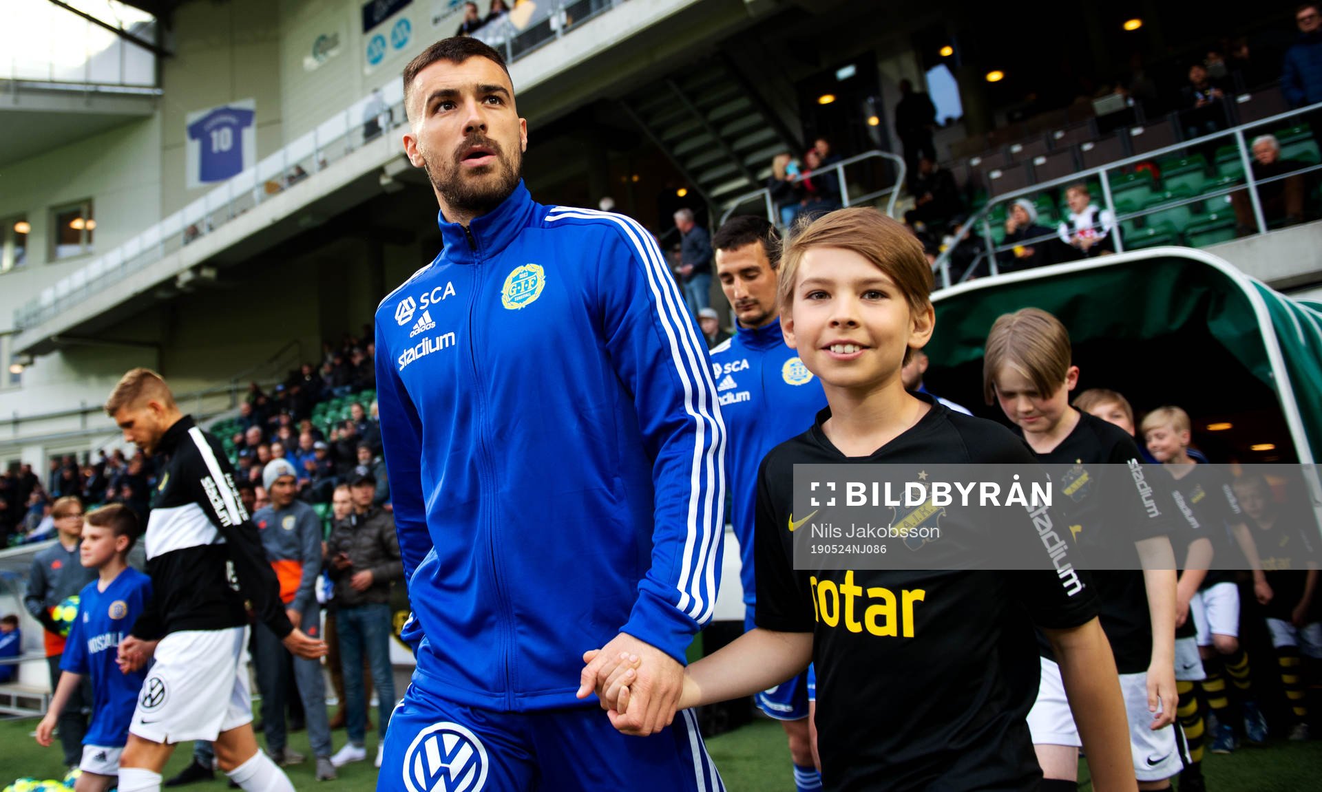 Sundsvalls Carlos Gracia under fotbollsmatchen i Allsvenskan mellan GIF Sundsvall och AIK den 24 maj 2019 i Sundsvall.