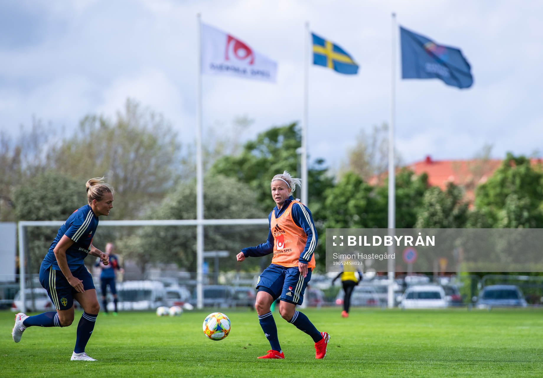 Hanna Glas of the Swedish women national football team