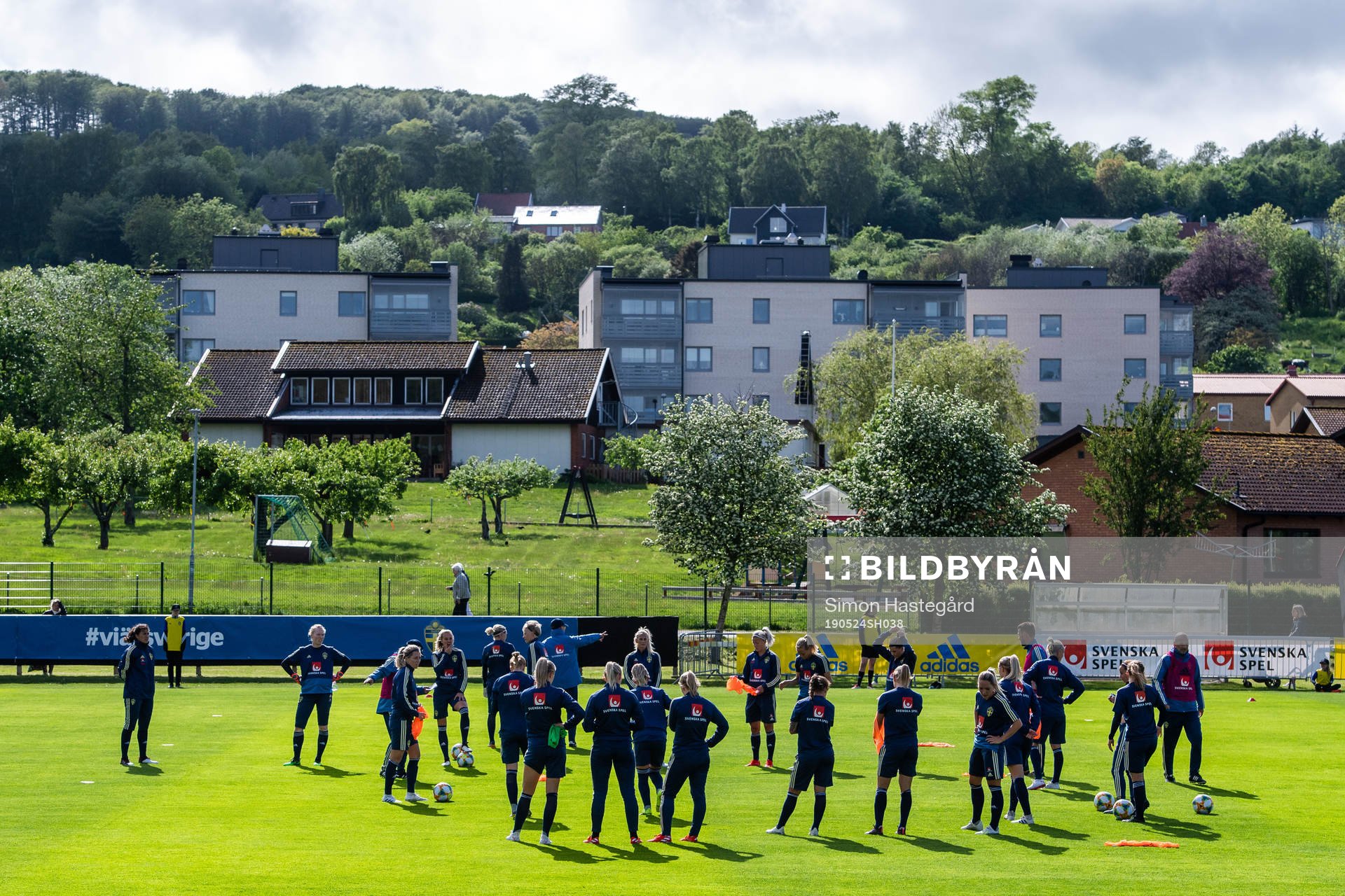 Players of the Swedish women national football team with