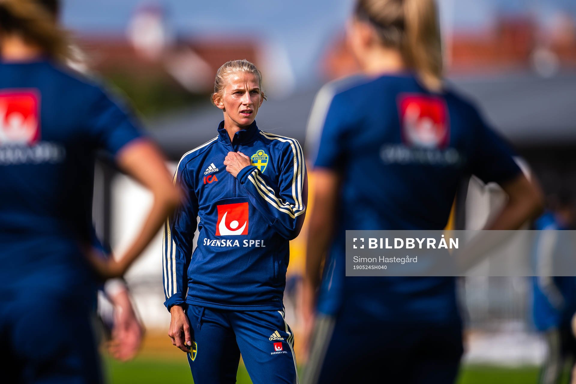 Sofia Jakobsson of the Swedish women national football team