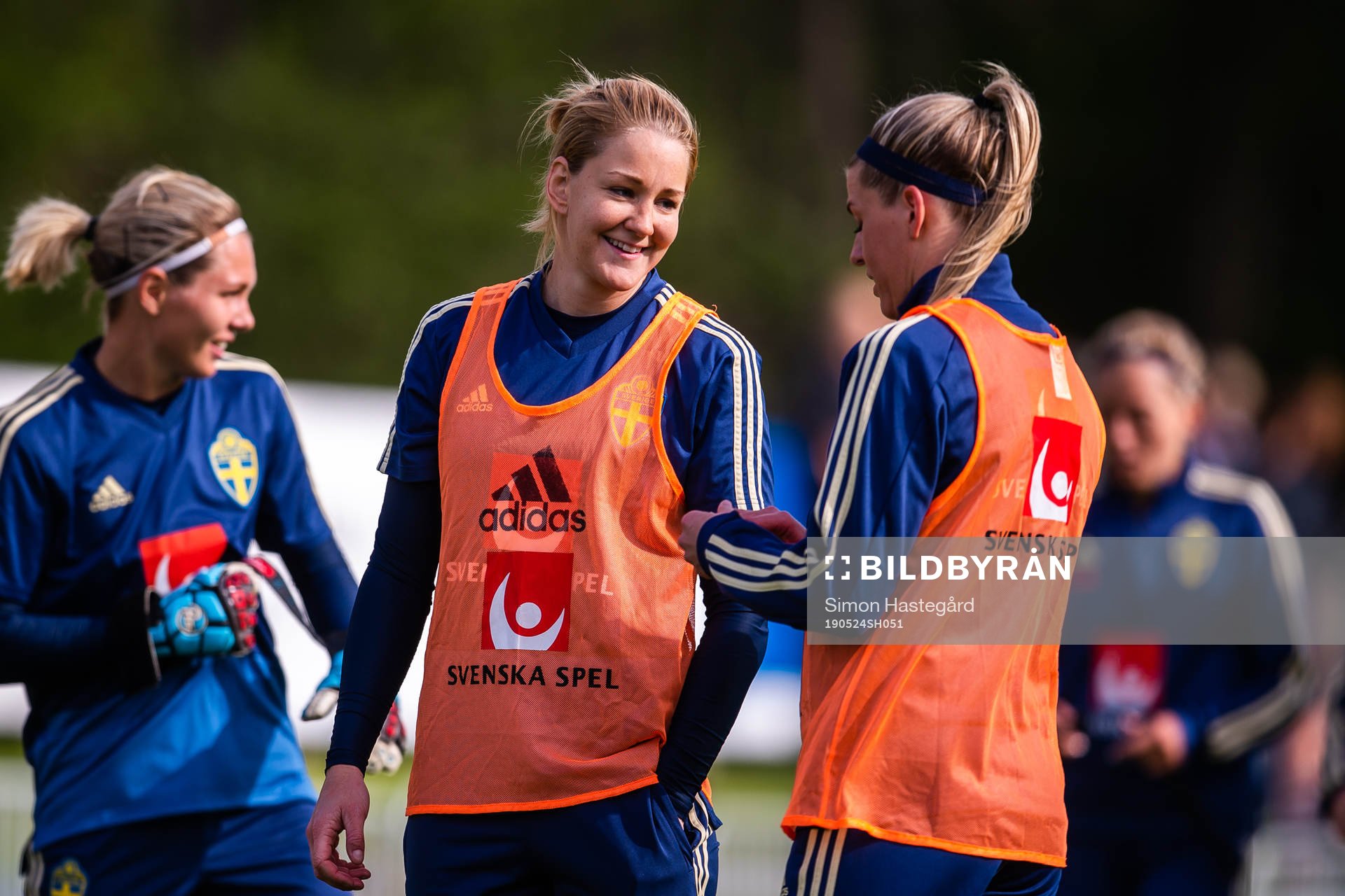 Mia Carlsson and Olivia Schough of the Swedish women