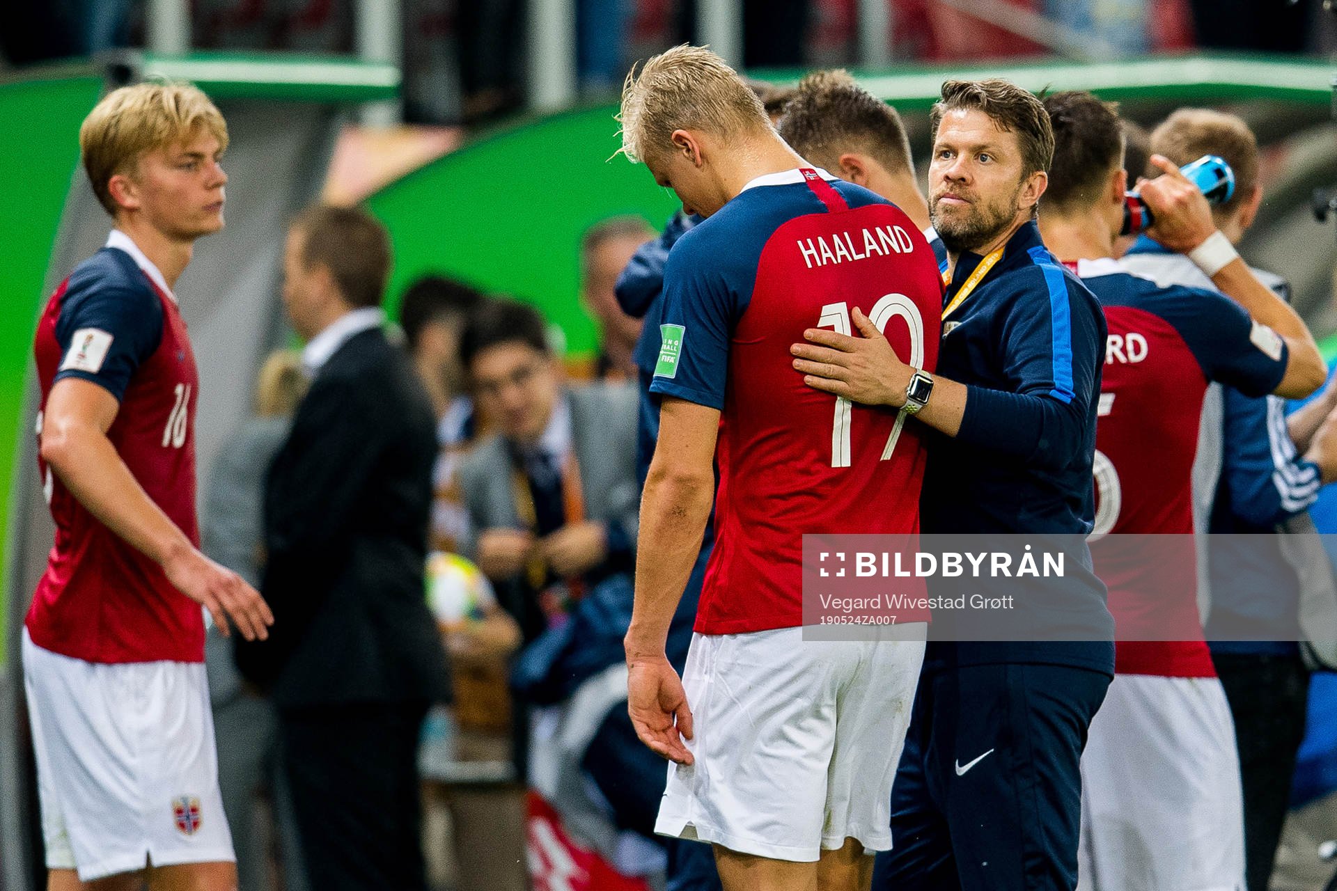 Erling Braut Haaland and Pål Arne «Paco» Johansen, head