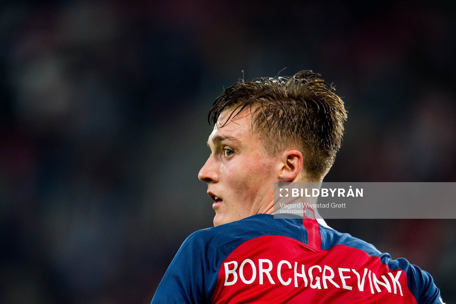 Christian Dahle Borchgrevink of Norway during the FIFA U-20 World Cup football match between Uruguay and Norway on May 24, 2019 in Lodz.