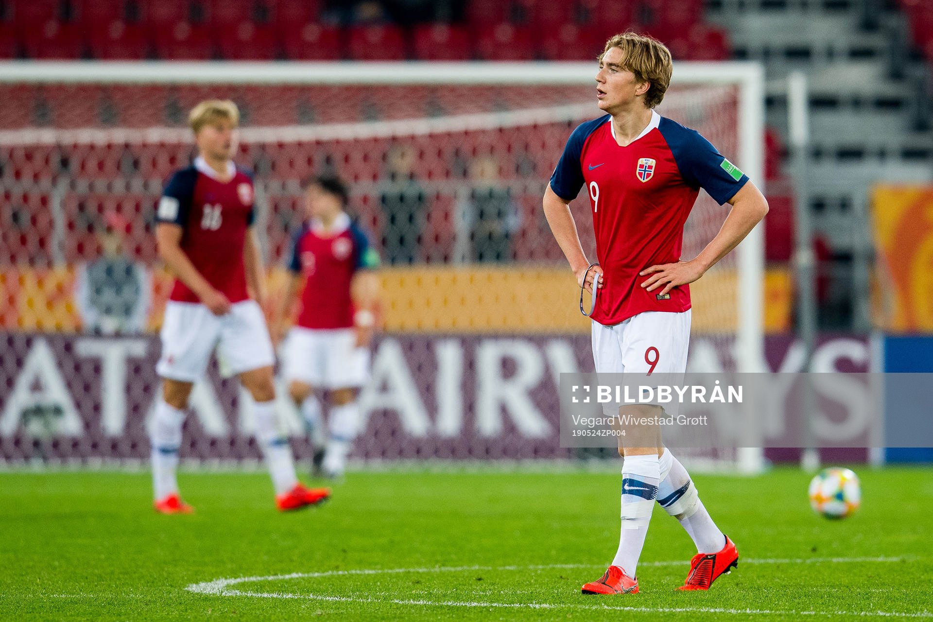 Kristian Thorstvedt of Norway looks dejected