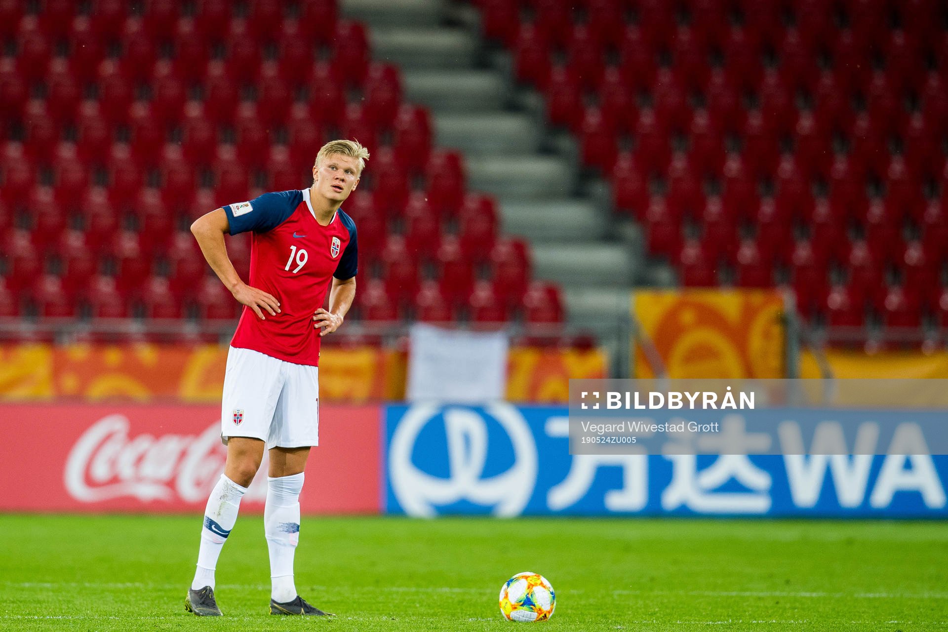 Erling Braut Haaland of Norway looks dejected