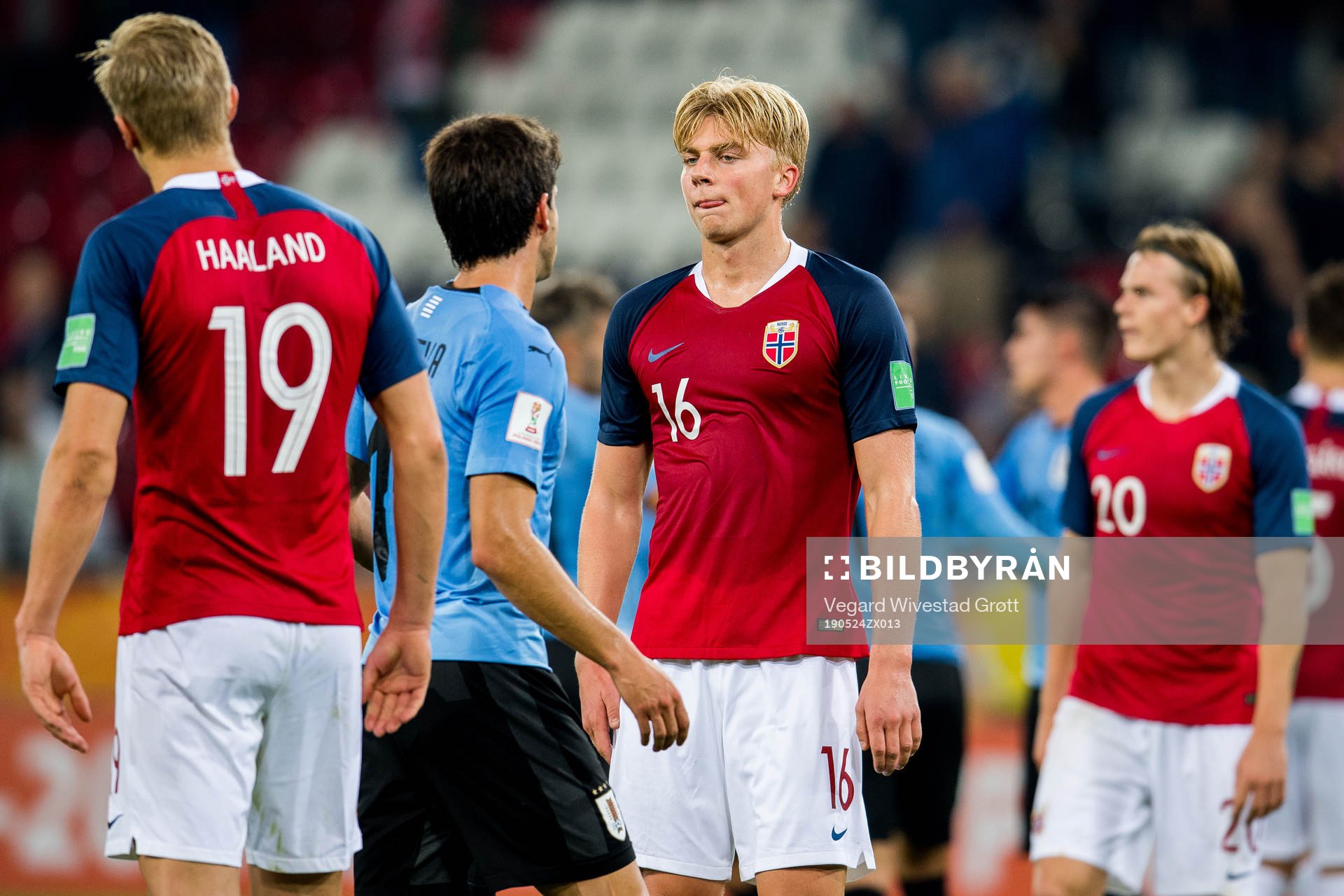 Tobias Borchgrevink Børkeeiet of Norway looks dejected