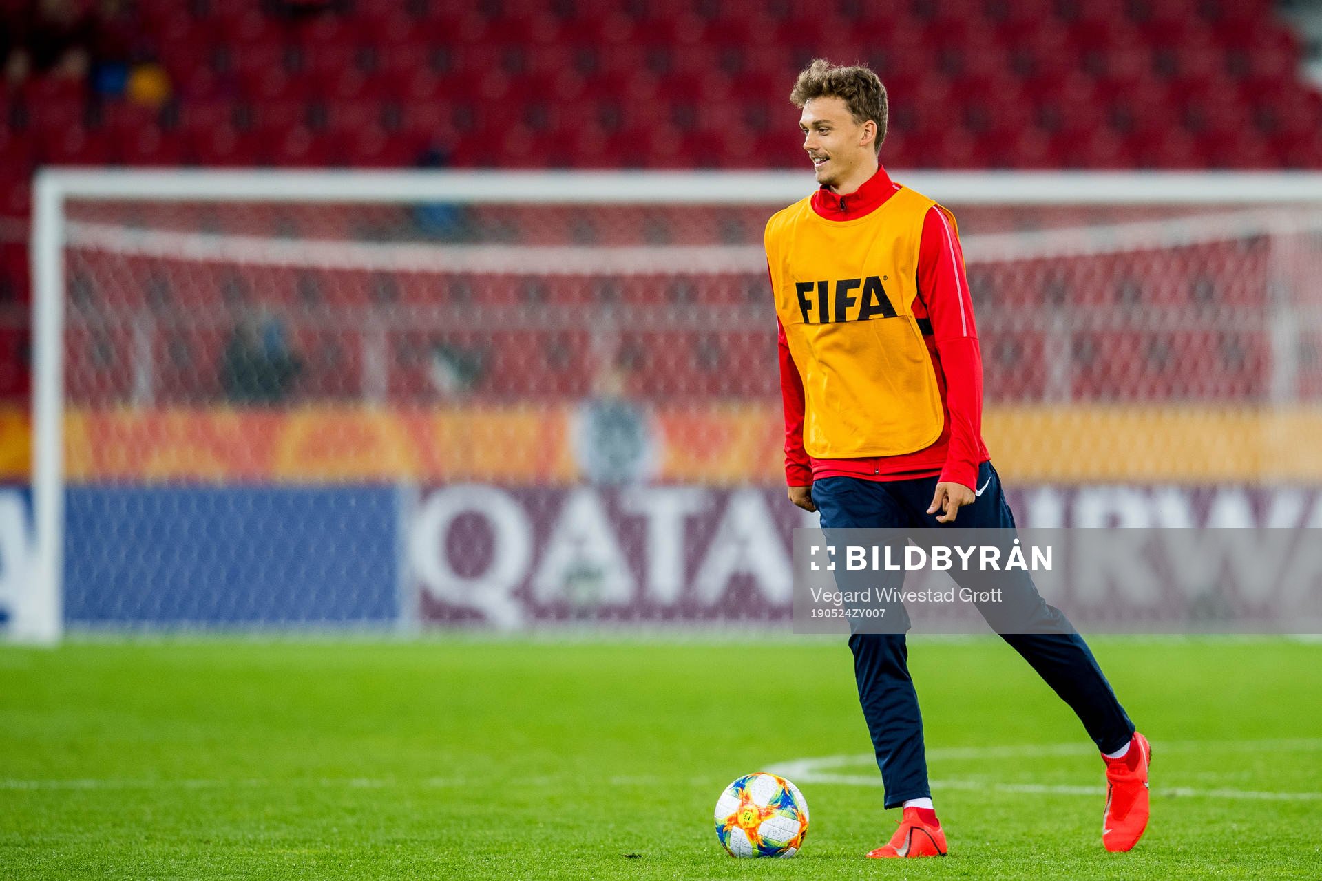 Emil Bohinen of Norway at half-time