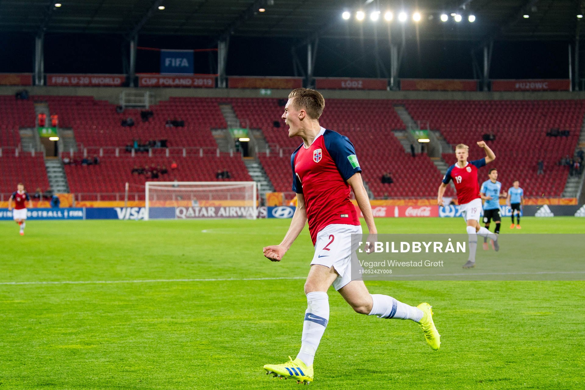 Christian Dahle Borchgrevink of Norway celebrates