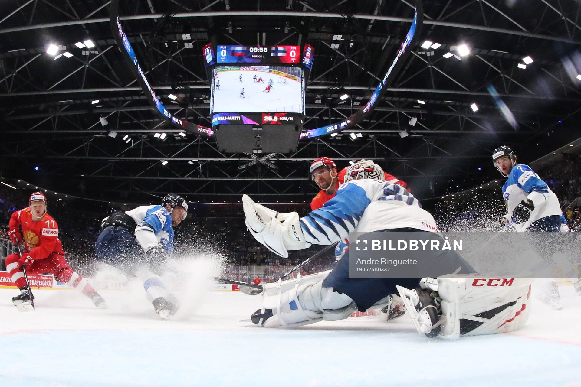 Alexander Ovechkin of Russia in action in front of