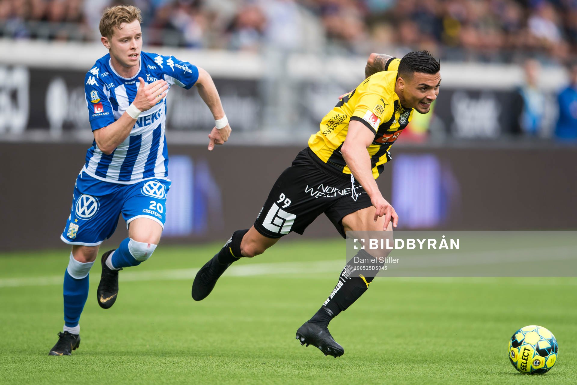 IFK Göteborgs Victor Wernersson och Häckens Ahmed Yasin