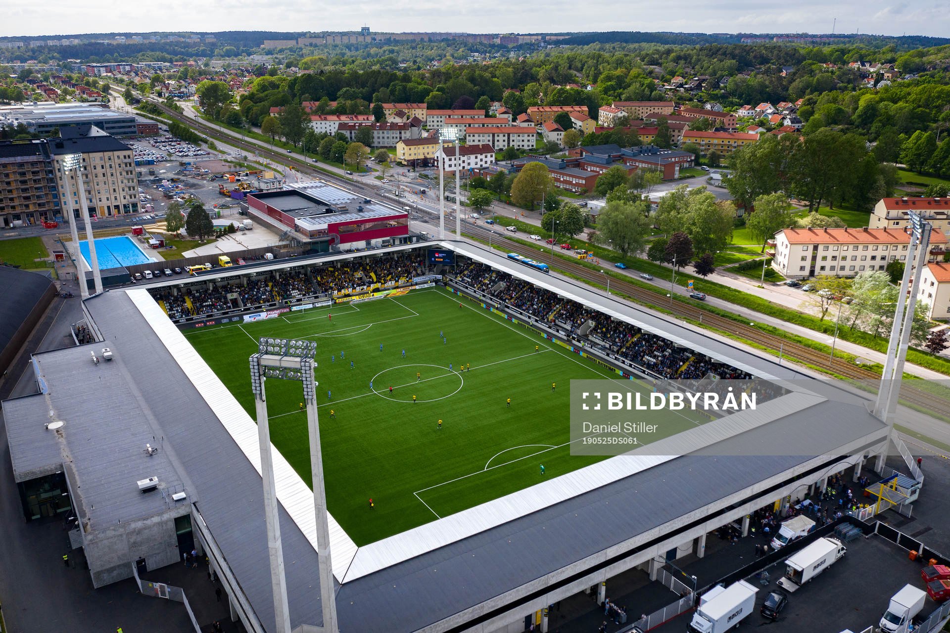 Vy över Bravida Arena