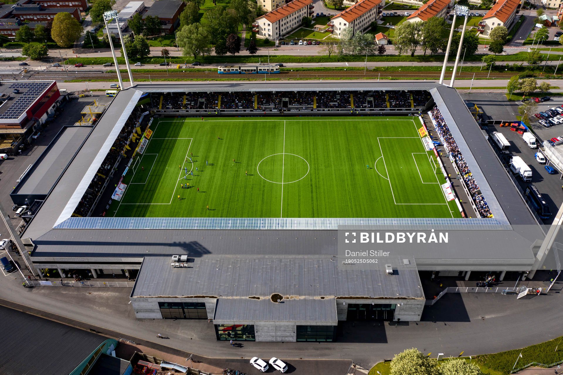 Vy över Bravida Arena