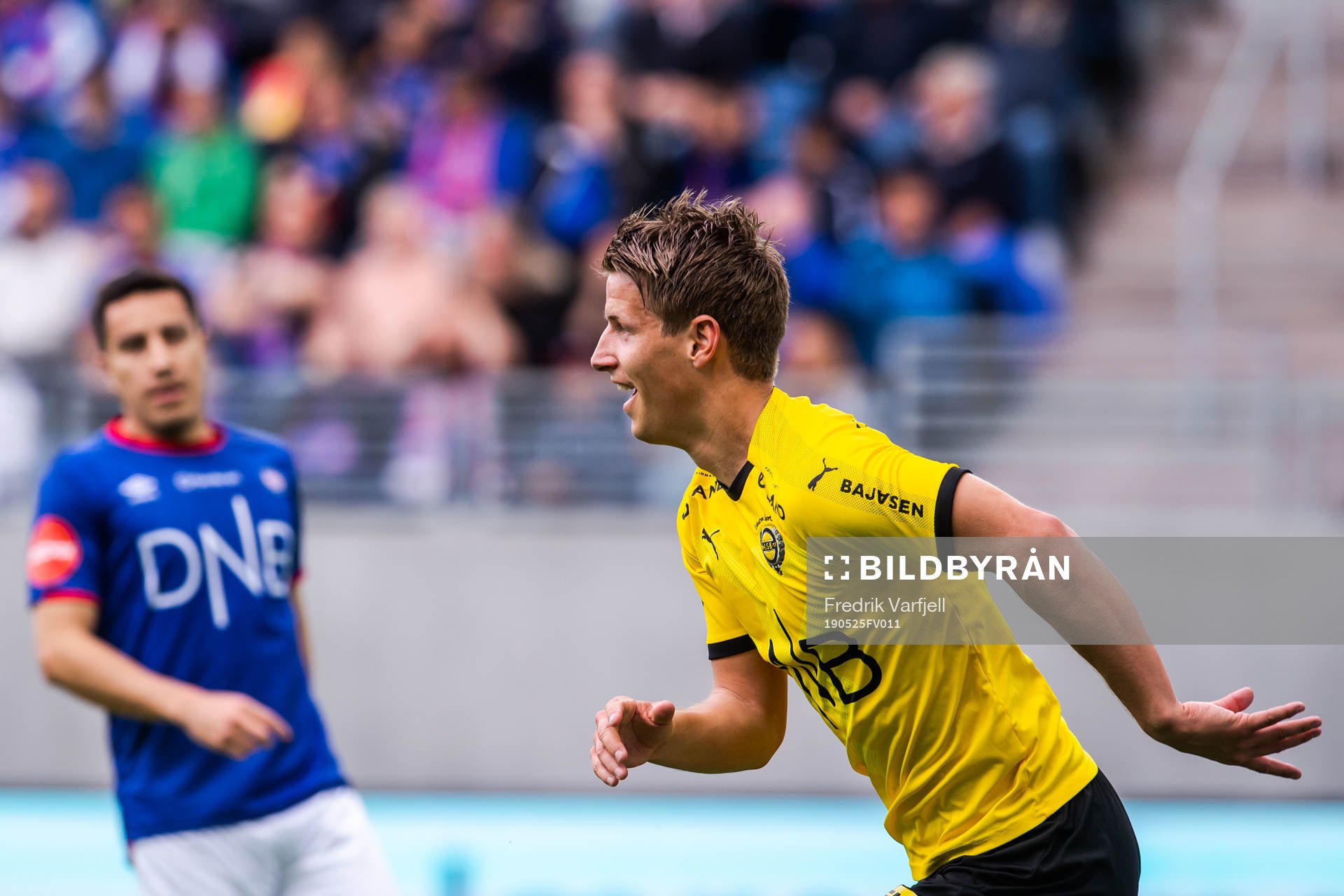 Thomas Lehne Olsen of Lillestrøm celebrates the 0-1 goal