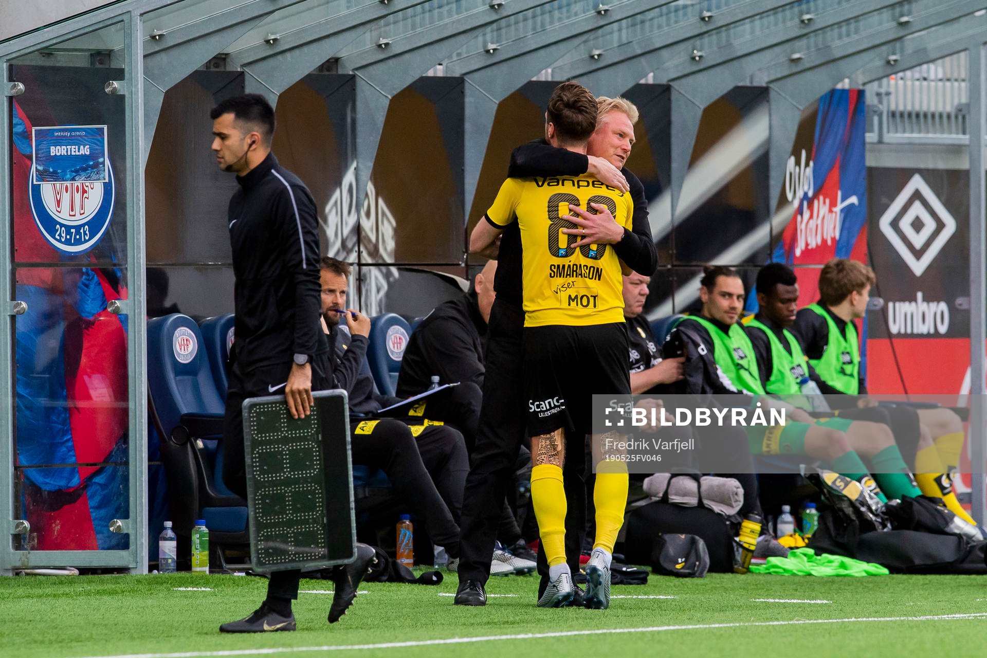 Jørgen Lennartsson, head coach of Lillestrøm, and Arnór