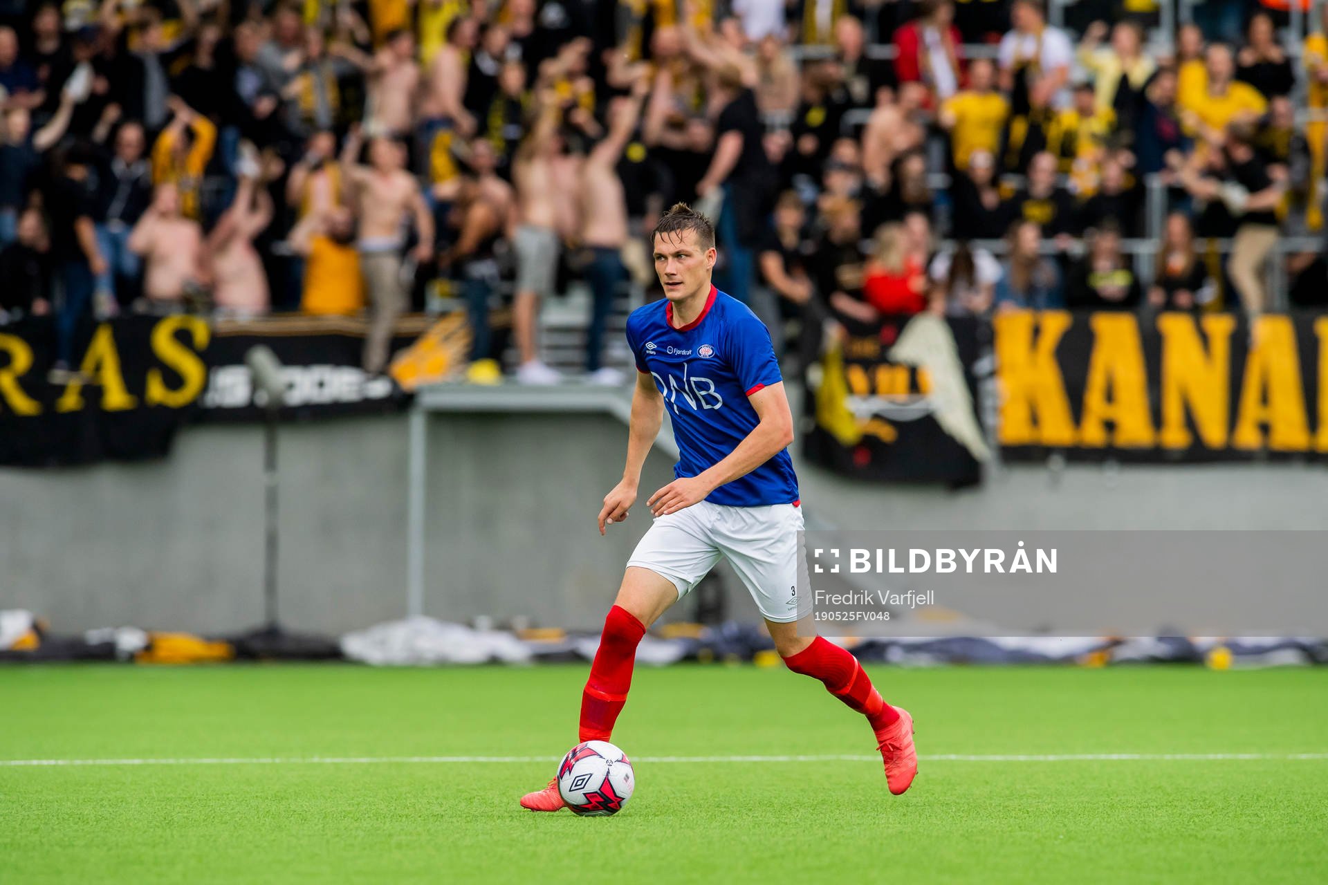 Johan Lædre Bjørdal of Vålerenga during the Eliteserien match between Vålerenga and Lillestrøm on May 25, 2019 in Oslo. 