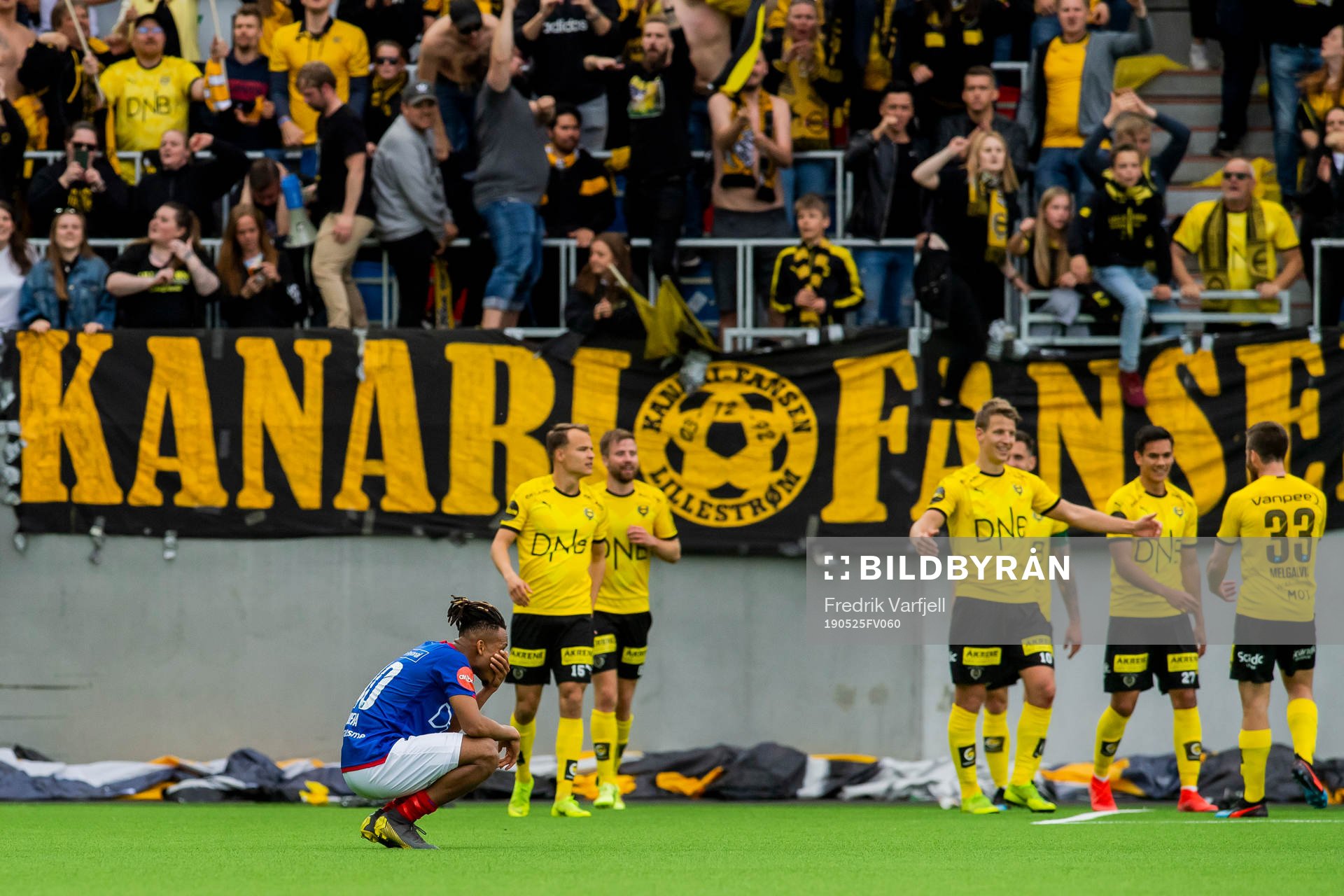 Chidera Ejuke of Vålerenga looks dejected