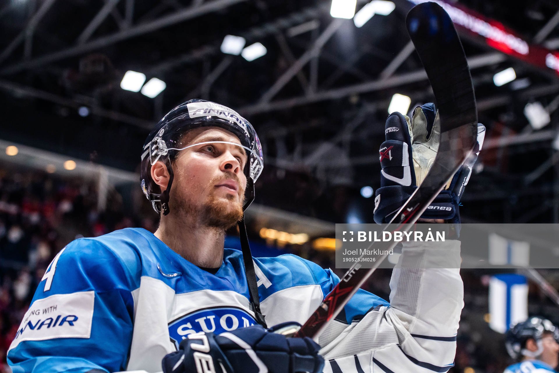 Mikko Lehtonen of Finland celebrates