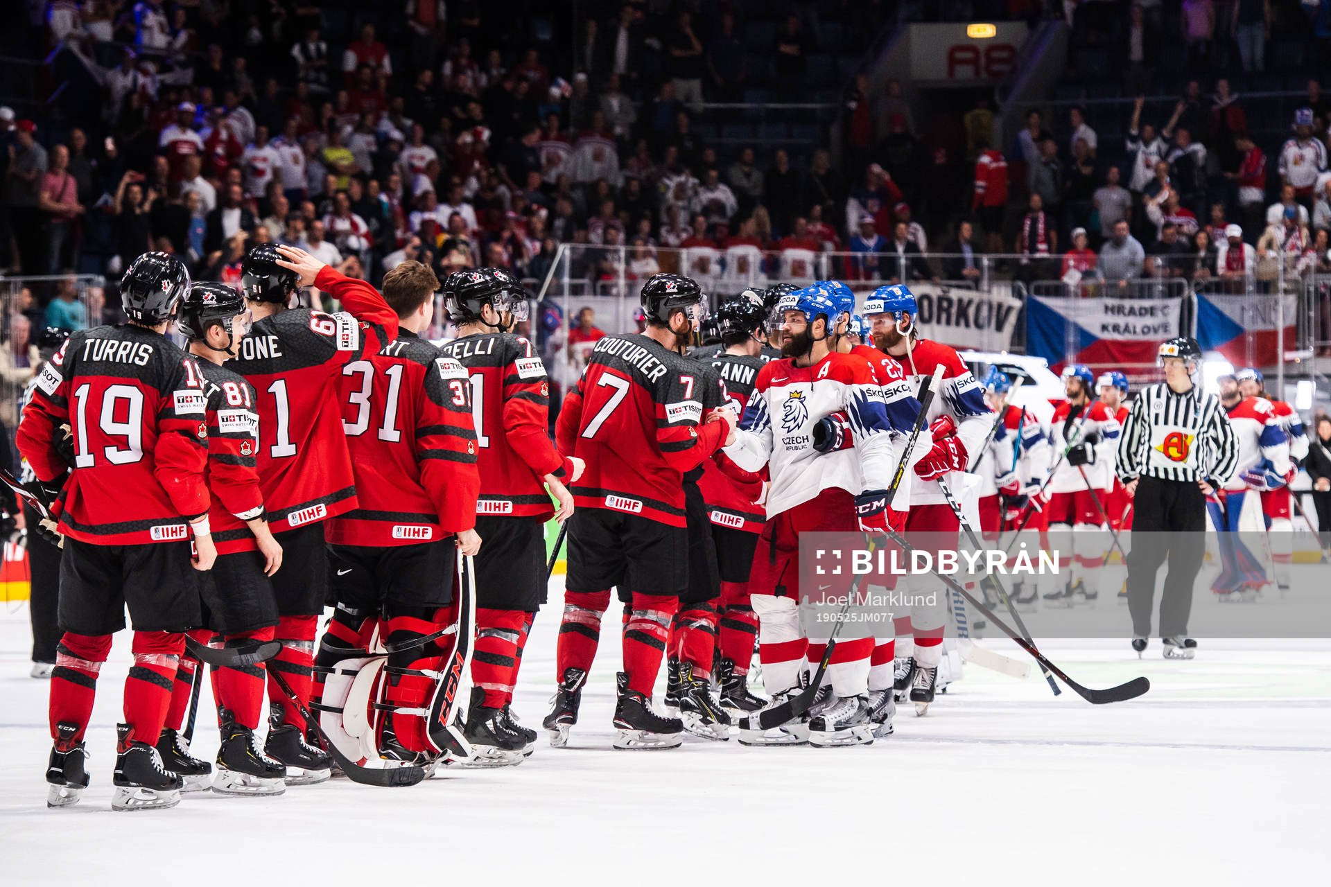 Sean Couturier of Canada and Radko Gudas of Czech Republic