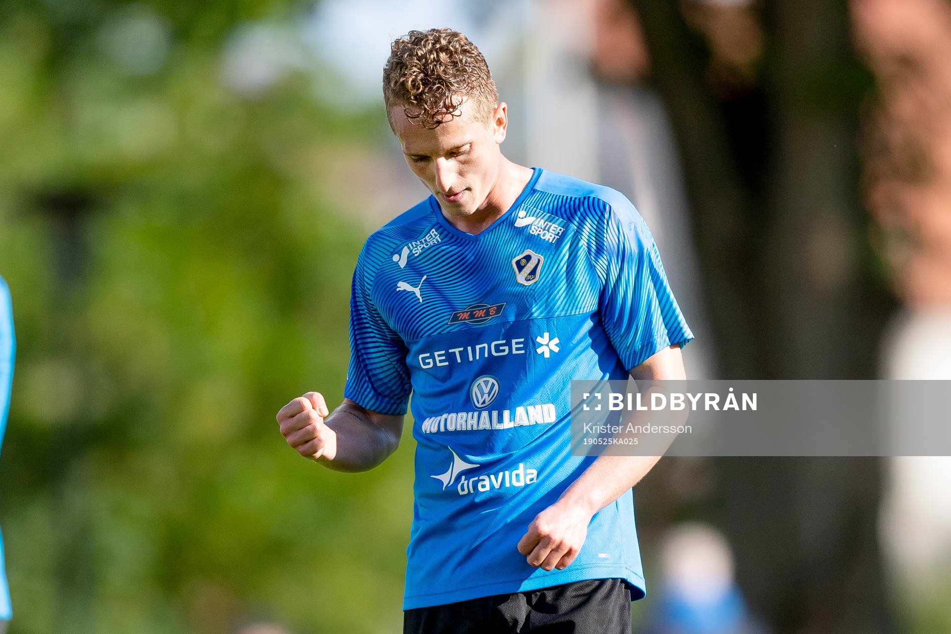 Halmstads Andreas Bengtsson jublar